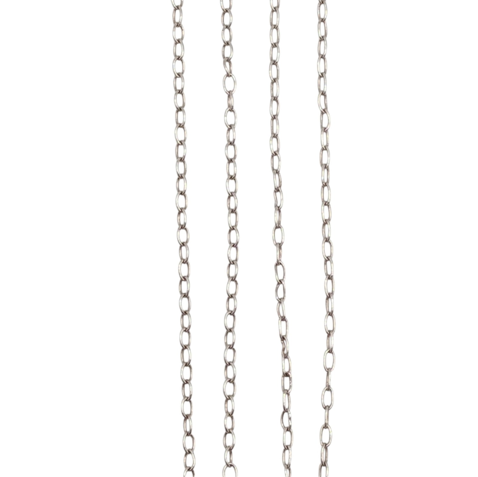Sterling Silver 1mm Cable Chain Necklace (1 of 3)