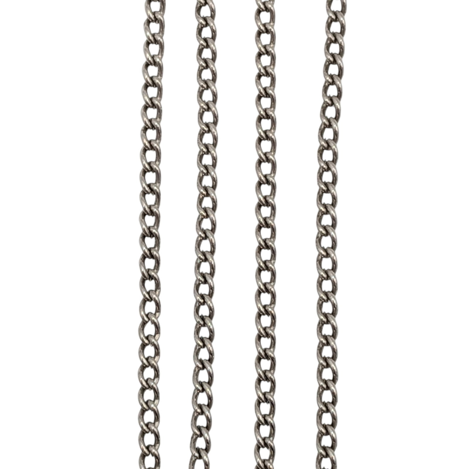 Sterling Silver Curb Chain Necklace (1 of 3)