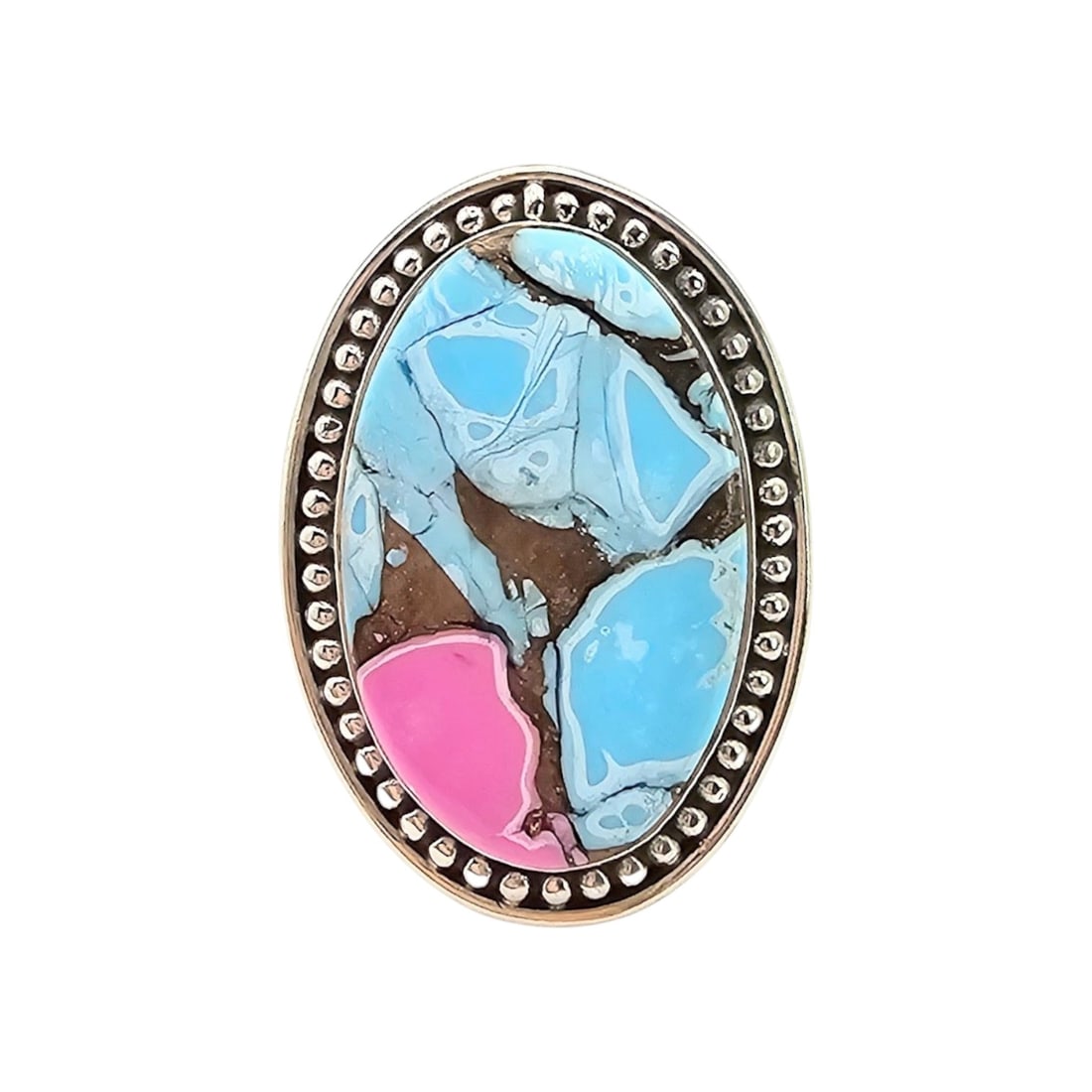 Hada Collection Cotton Candy Sterling Silver Adjustable Ring 11.5 G: Hada Collection Cotton Candy Sterling Silver Adjustable Ring, Sz8 11.5 G