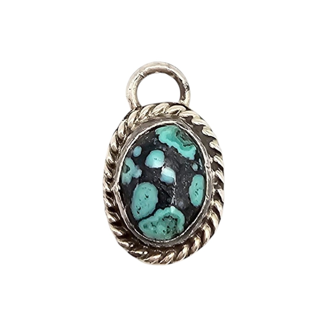 S. Jack Turquoise Sterling Silver Pendant 1.5 G: S. Jack Turquoise Sterling Silver Pendant 1.5 G