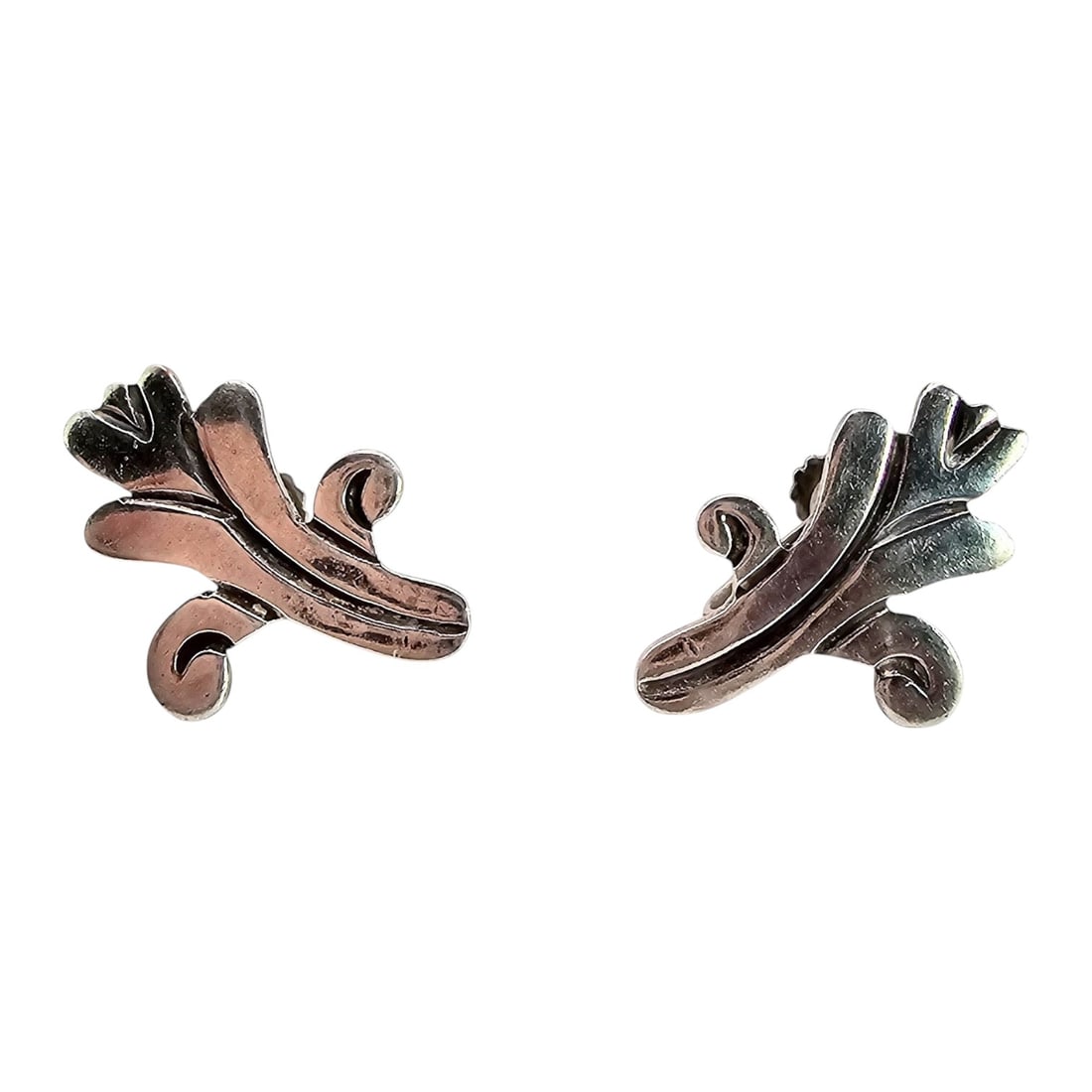 Spratling Era Taxco Sterling Silver Earrings 5.8 G (1 of 4)