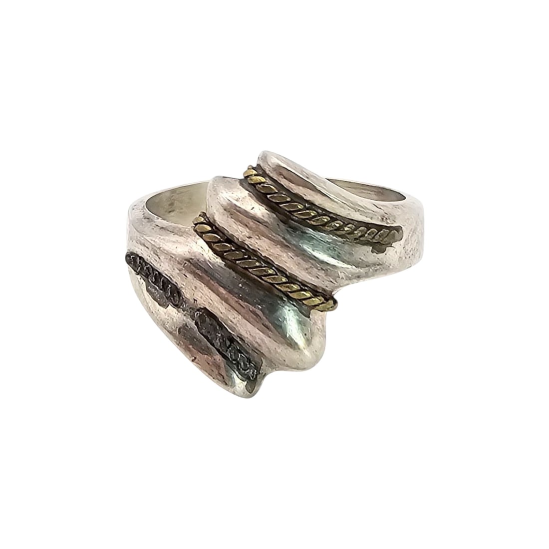 Mexico Sterling Silver Wave Ring Size 8 6.6 G: Mexico Sterling Silver Wave Ring Size 8 6.6 G