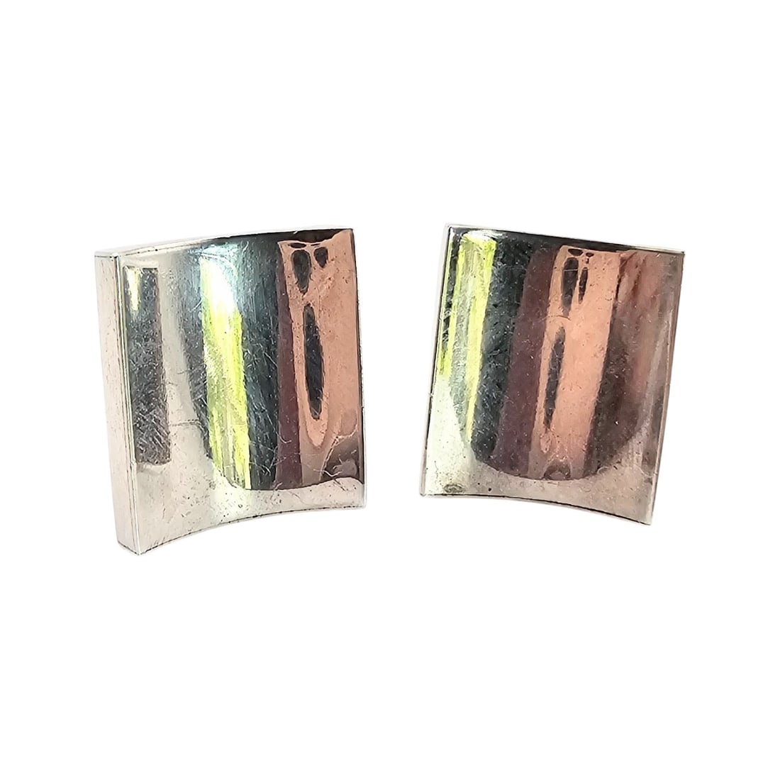 Mexico TD-02 Taxco Sterling Silver Cufflinks 15 G: Mexico TD-02 Taxco Sterling Silver Cufflinks 15 G