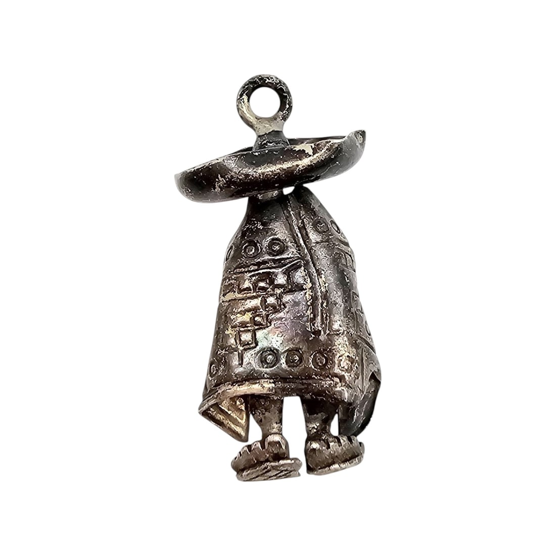 Temcho Mexico Sterling Silver Man Pendant 4.9 G: Temcho Mexico Sterling Silver Man Pendant 4.9 G