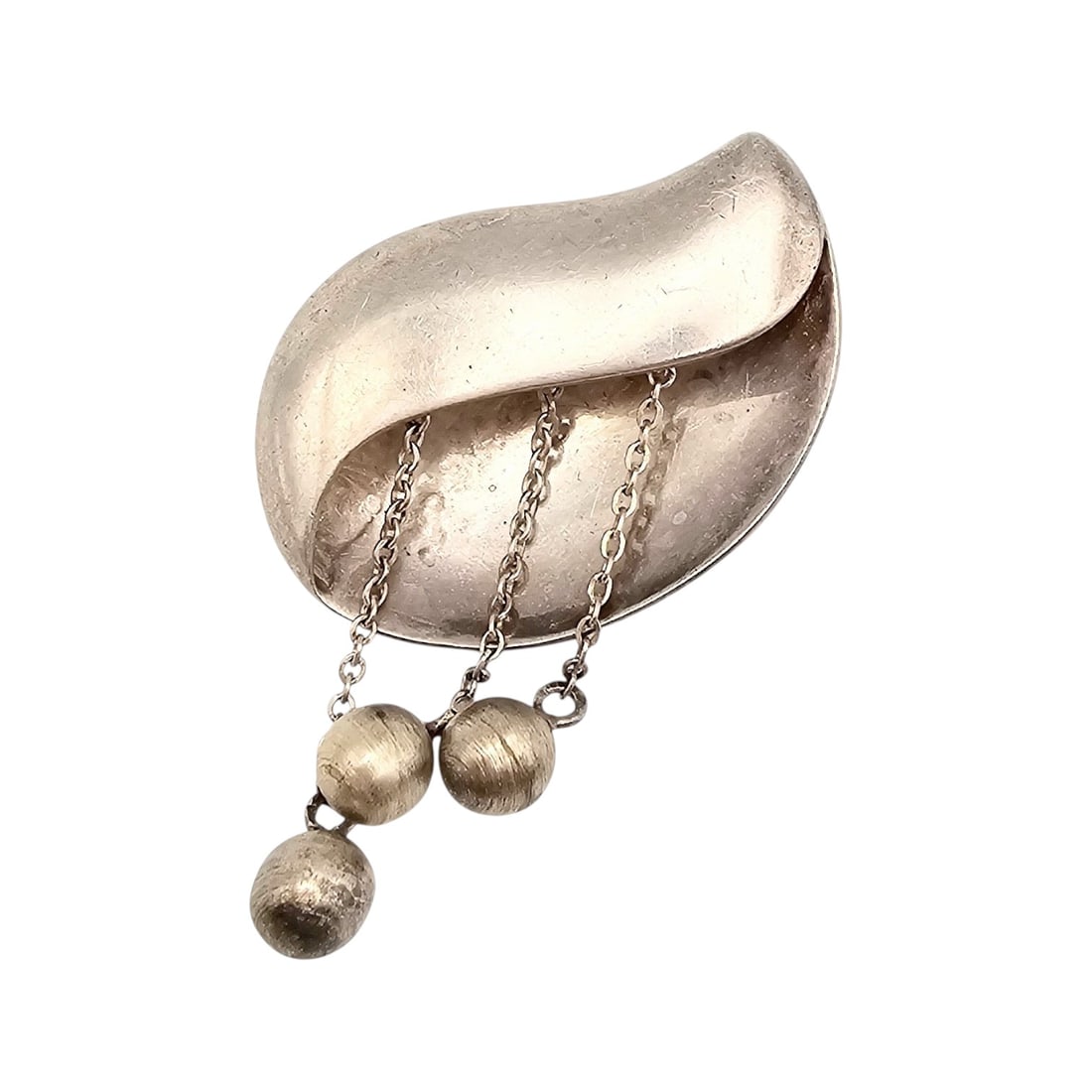 Vintage Sigi Pineda Taxco Sterling Silver Modernist Brooch 18 G: Vintage Sigi Pineda Sterling Silver Modernist Dangle Brooch 18 G, 50'sSigned Sigi Tasco, design # 85, Eagle 3