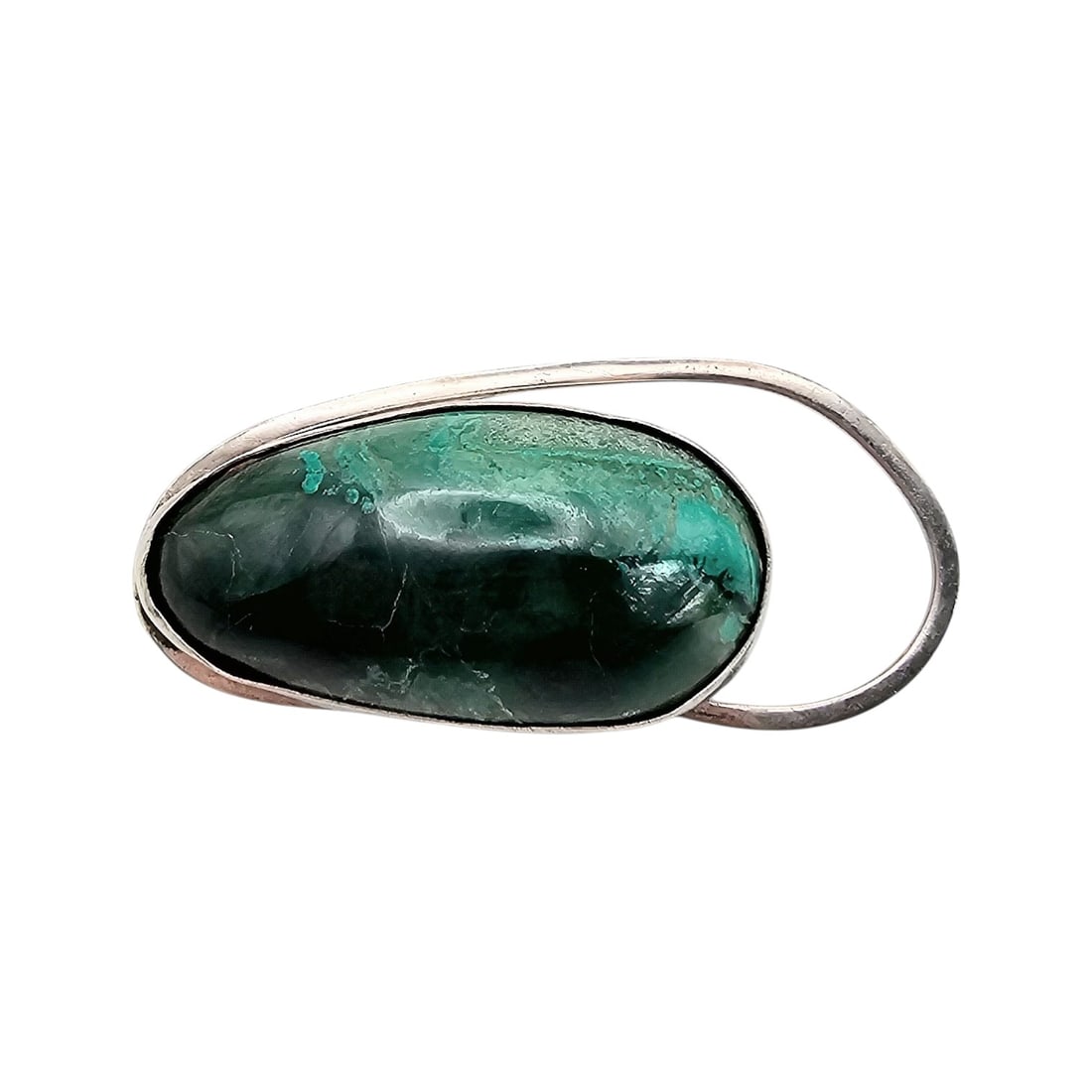 Turquoise Sterling Silver Brooch Pendant 10.4 G: Turquoise Sterling Silver Brooch Pendant 10.4 G