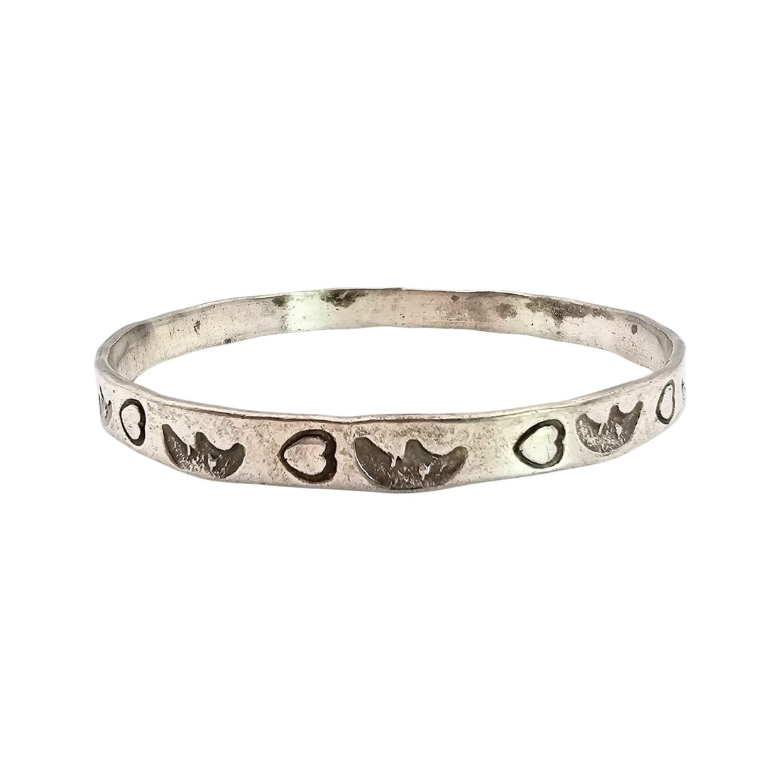 Vintage Mexico Taxco Sterling Silver Sun Bangle Bracelet 18 G: Vintage Mexico Taxco Sterling Silver Sun Bangle Bracelet 18 G