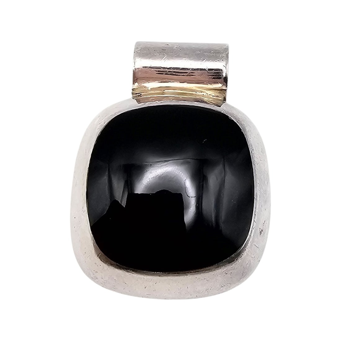 Mexico TC-311 Onyx Sterling Silver Pendant 24 G: Mexico TC-311 Onyx Sterling Silver Pendant 24 G