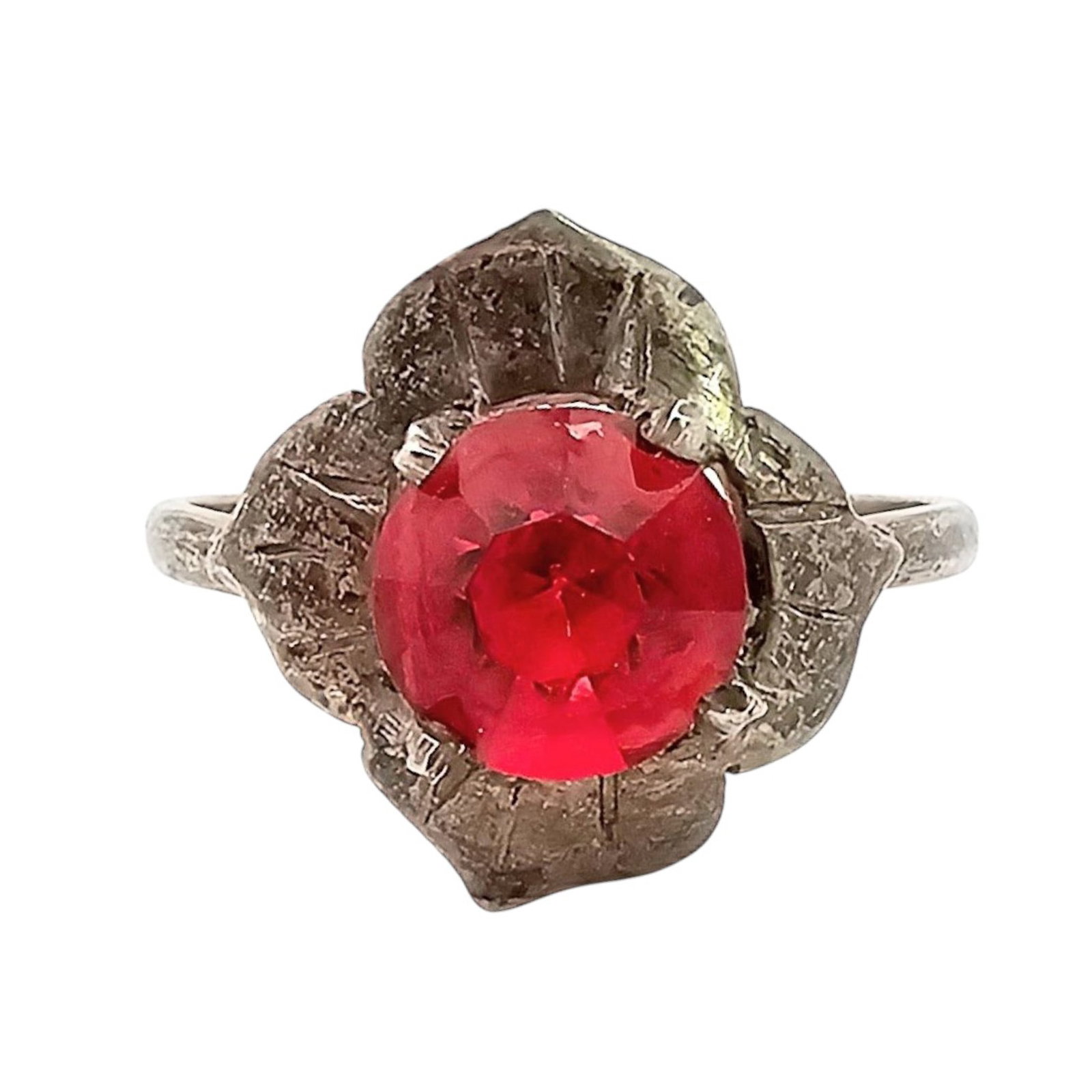 Mexico Rhinestone Sterling Silver Ring Size 6.5 1.7 G: Mexico Rhinestone Sterling Silver Ring Size 6.5 1.7 G