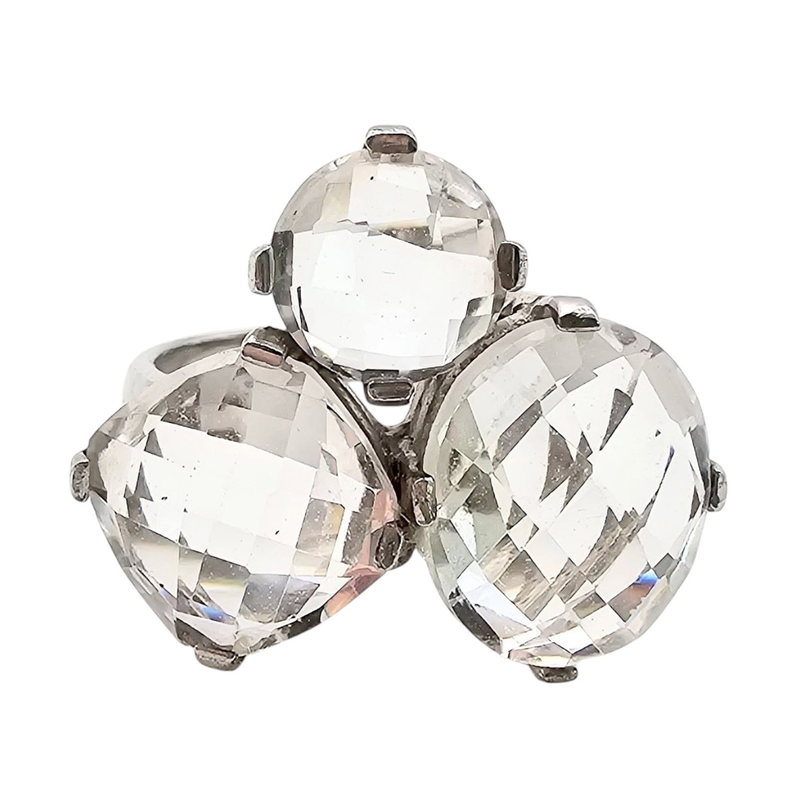 Cushion Cut Tourmaline Sterling Silver Ring Size 7.5 6.1 G: Cushion Cut Tourmaline Sterling Silver Ring Size 7.5 6.1 G