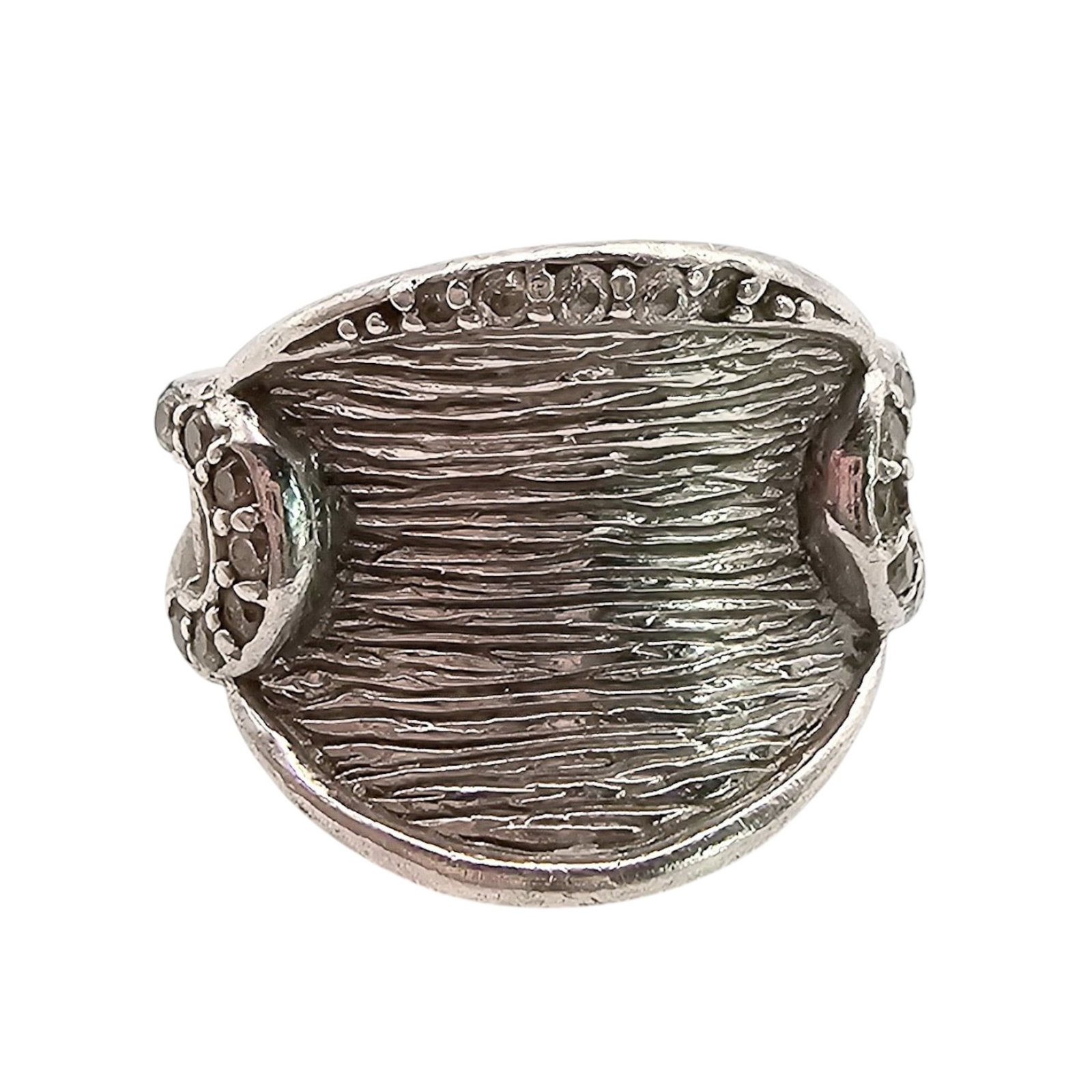 CI Clear Stone Sterling Silver Ring Size 5.5 6.7 G: CI Clear Stone Sterling Silver Ring Size 5.5 6.7 G