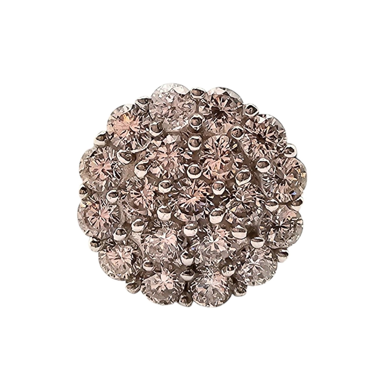 SJD Clear stones Gold Over Sterling Silver Ring Size 11.25 7.3 G: SJD Clear Stones Gold Over Sterling Silver Ring Size 11.25 7.3 G