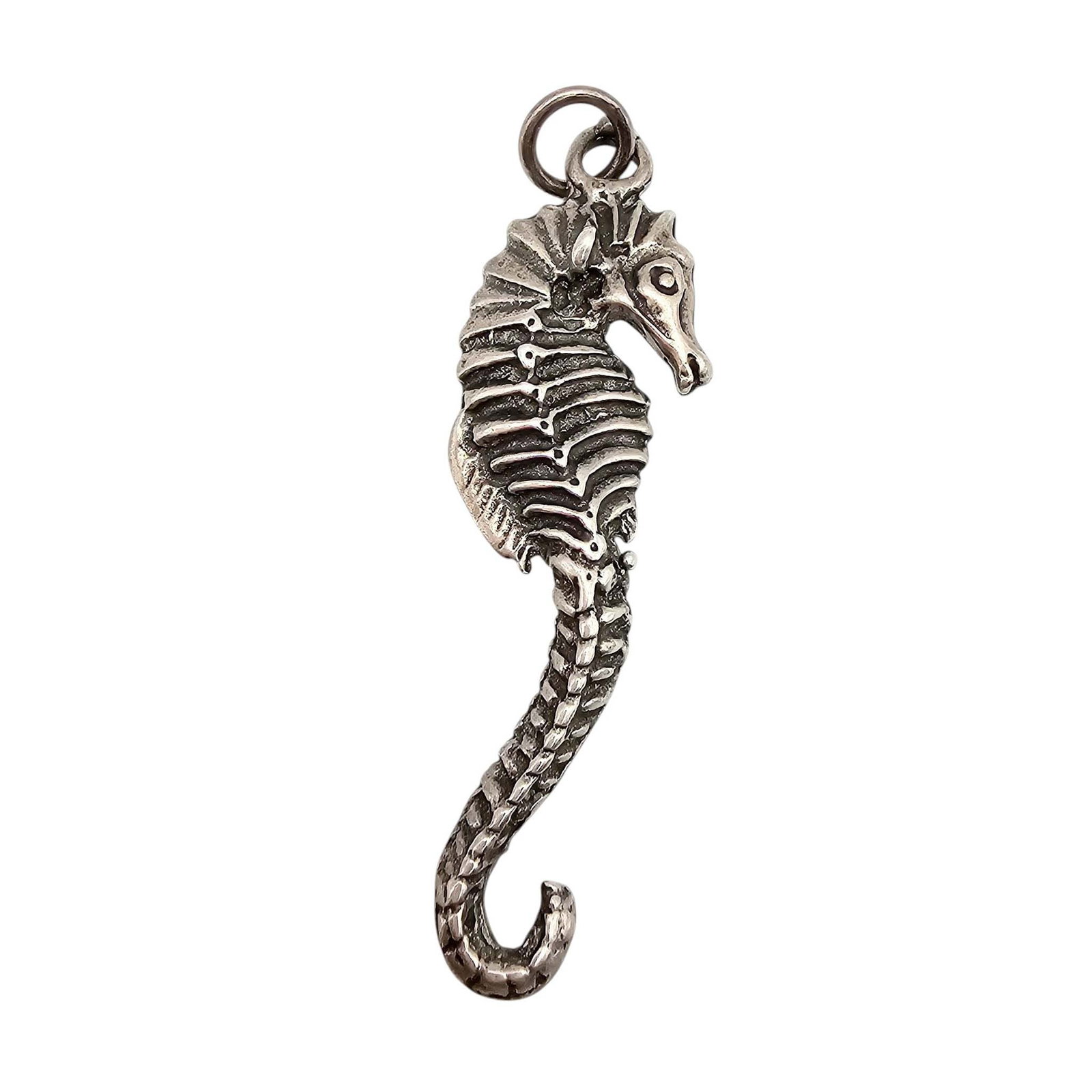 Mexico Sterling Silver Seahorse Pendant 7.4 G: Mexico Sterling Silver Seahorse Pendant 7.4 G