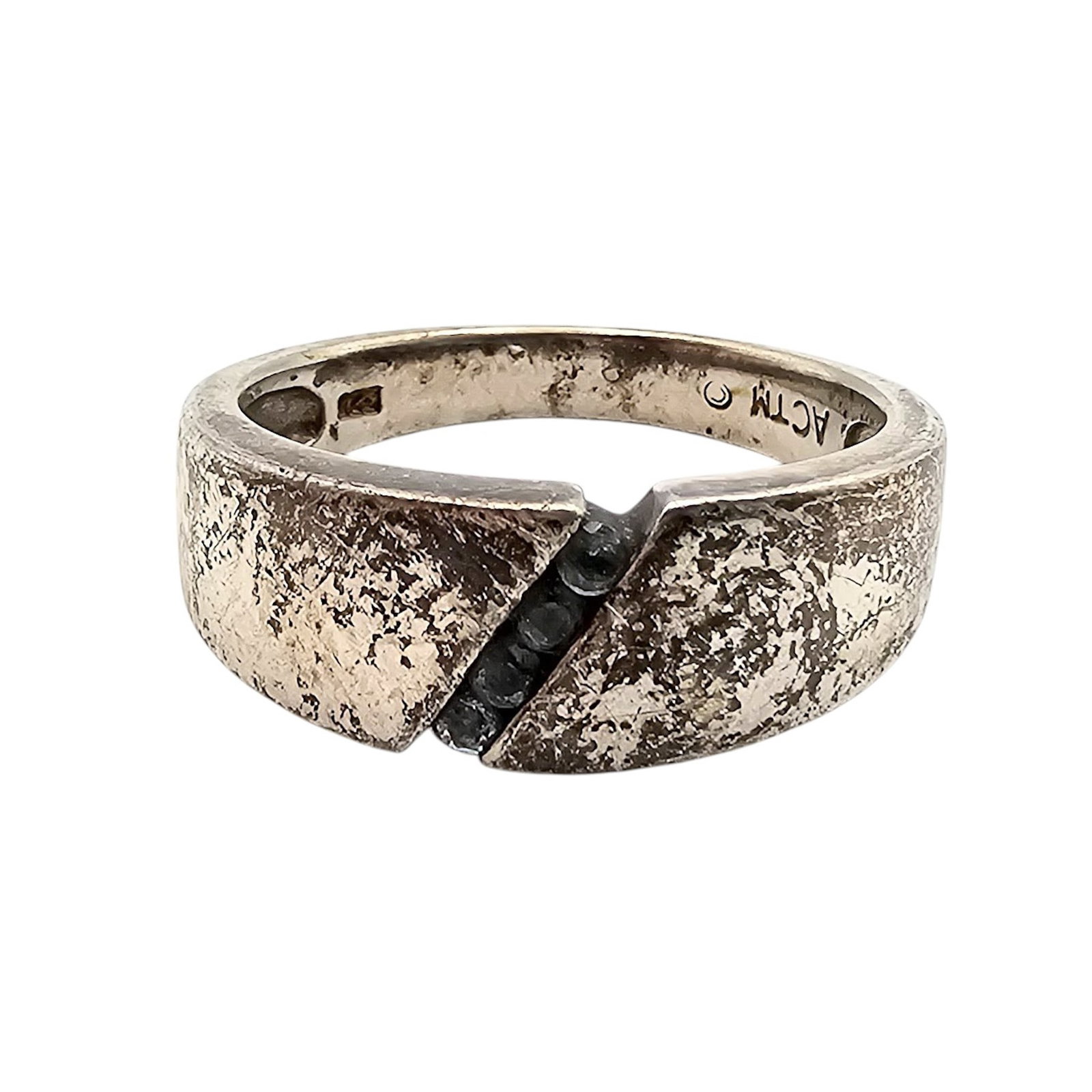 ACTM Topaz Sterling Silver Ring Size 10 6.5 G: ACTM Topaz Sterling Silver Ring Size 10 6.5 G