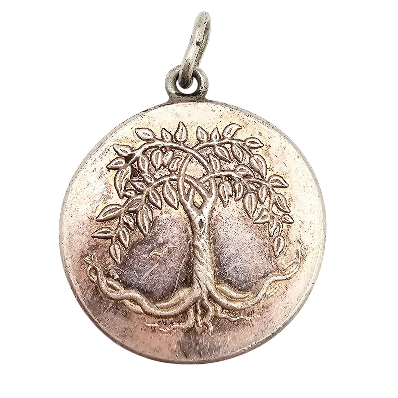 999 Silver Wolf Tree Pendant 16.2 G: 999 Silver Wolf Tree Pendant 16.2 G