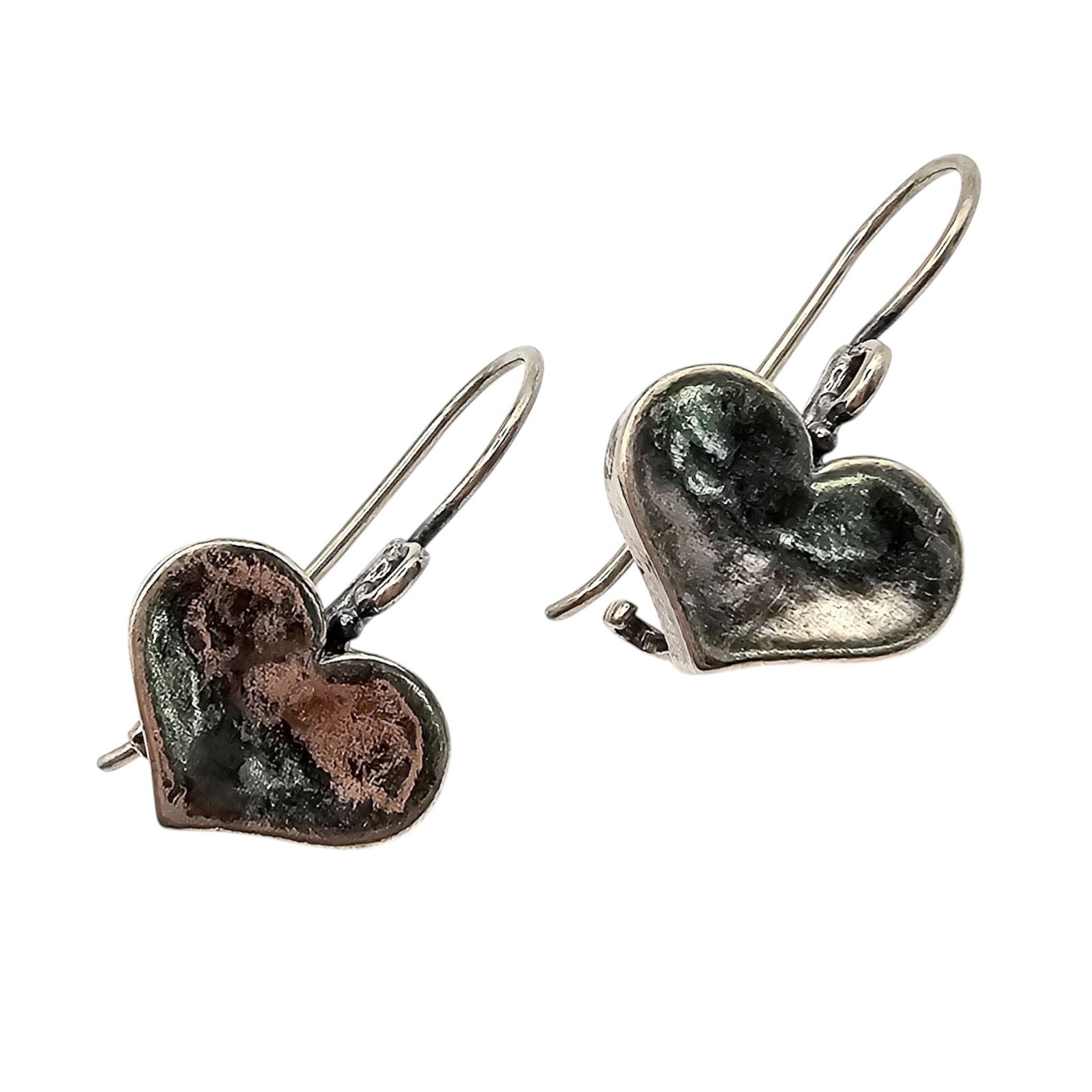 Silpada Israel Sterling Silver Heart Earrings 5.4 G: Silpada Israel Sterling Silver Heart Earrings 5.4 G