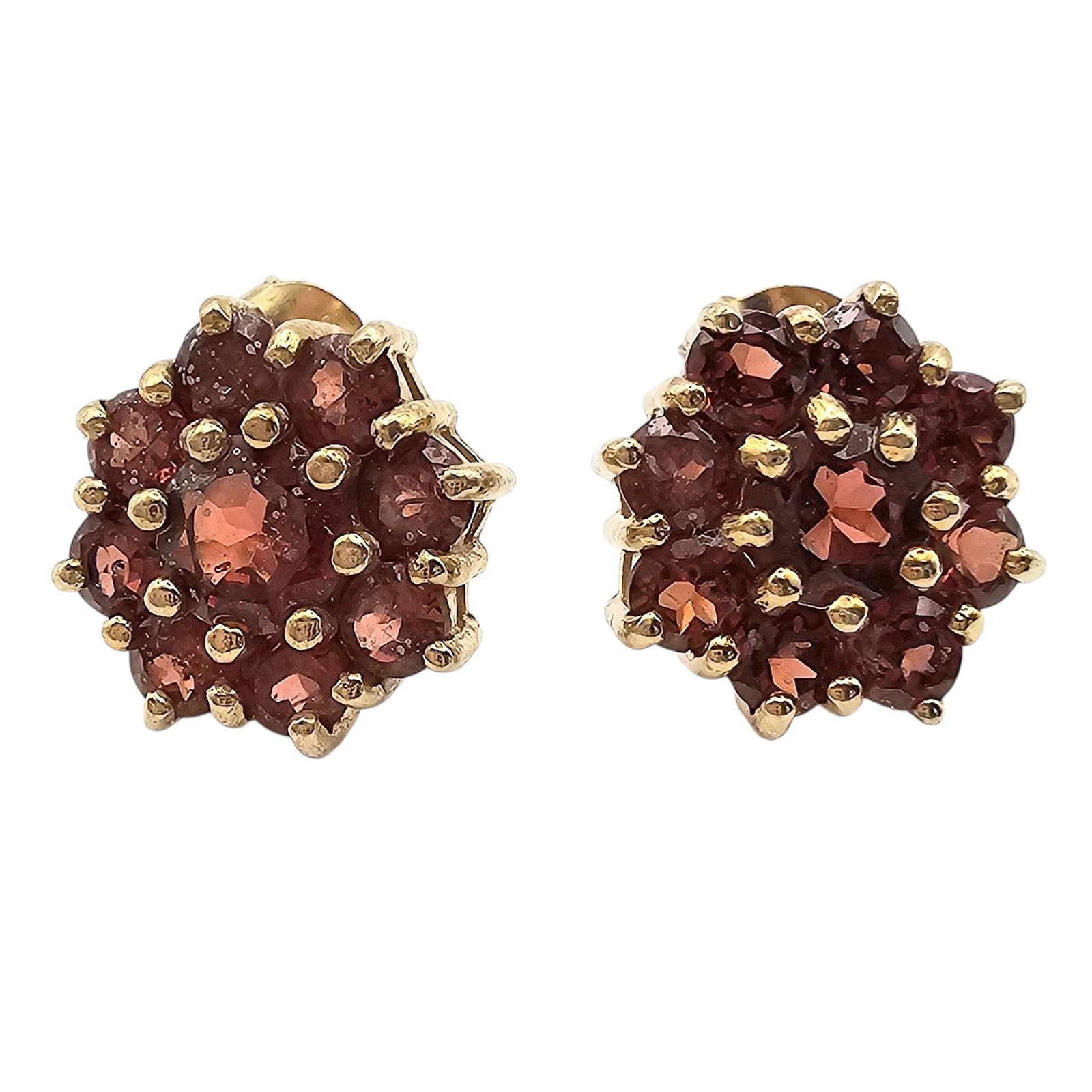 ADI Gold Over Sterling Silver Rhinestone Earrings 3.9 G: ADI Gold Over Sterling Silver Rhinestone Earrings 3.9 G