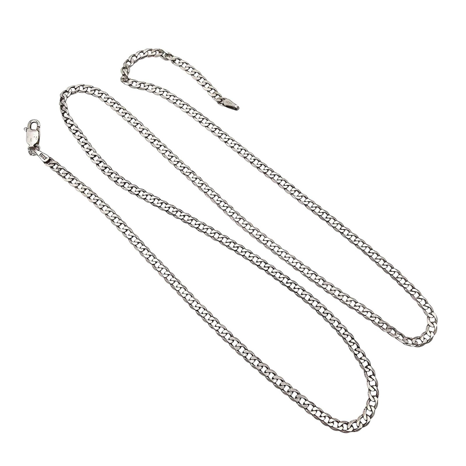 Sterling Silver Cuban Chain Necklace 7.9 G: Sterling Silver Cuban Chain Necklace 7.9 G