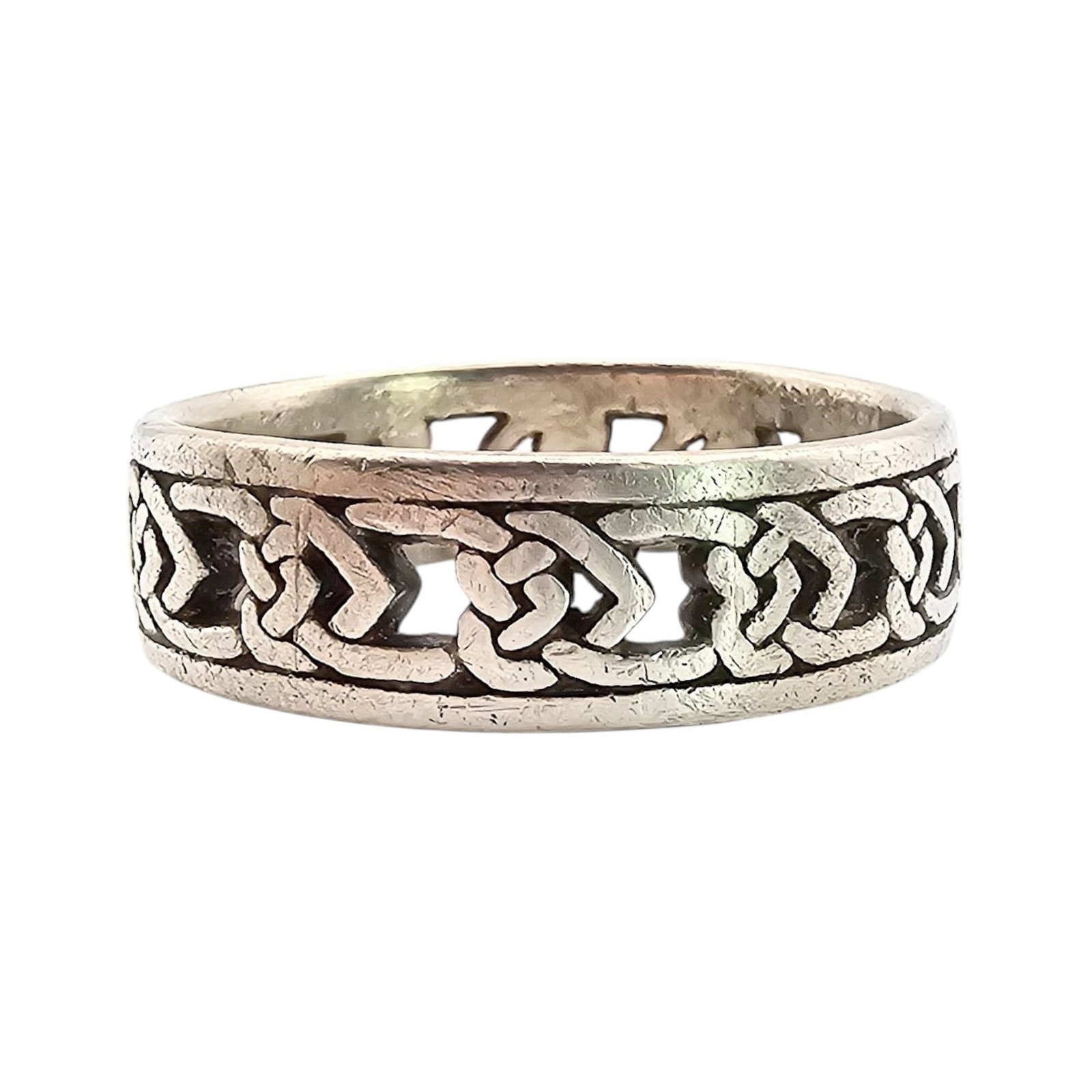 MA Sterling Silver Celtic Knot Ring Size 11.75 6.7 G (1 of 4)