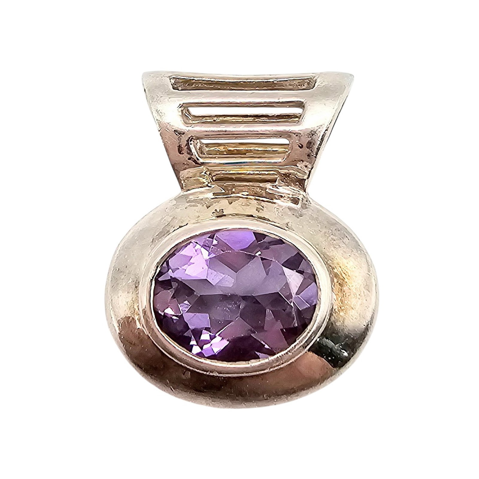 BOCCO Amethyst Sterling Silver Pendant 5.1 G: BOCCO Amethyst Sterling Silver Pendant 5.1 G