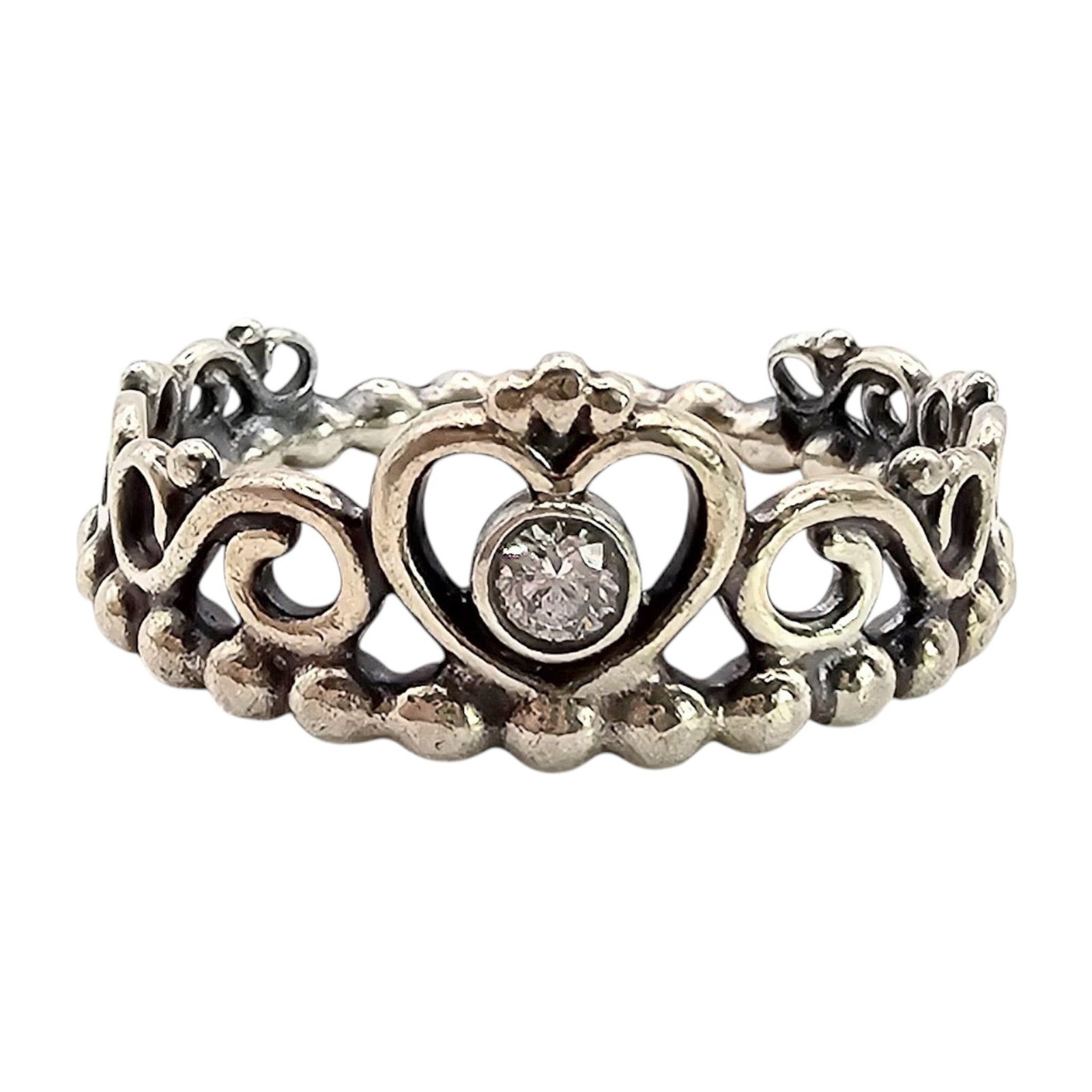 ALE Pandora Clear Stone Sterling Silver Ring Size 6.5 2.7 G: ALE Pandora Clear Stone Sterling Silver Ring Size 6.5 2.7 G