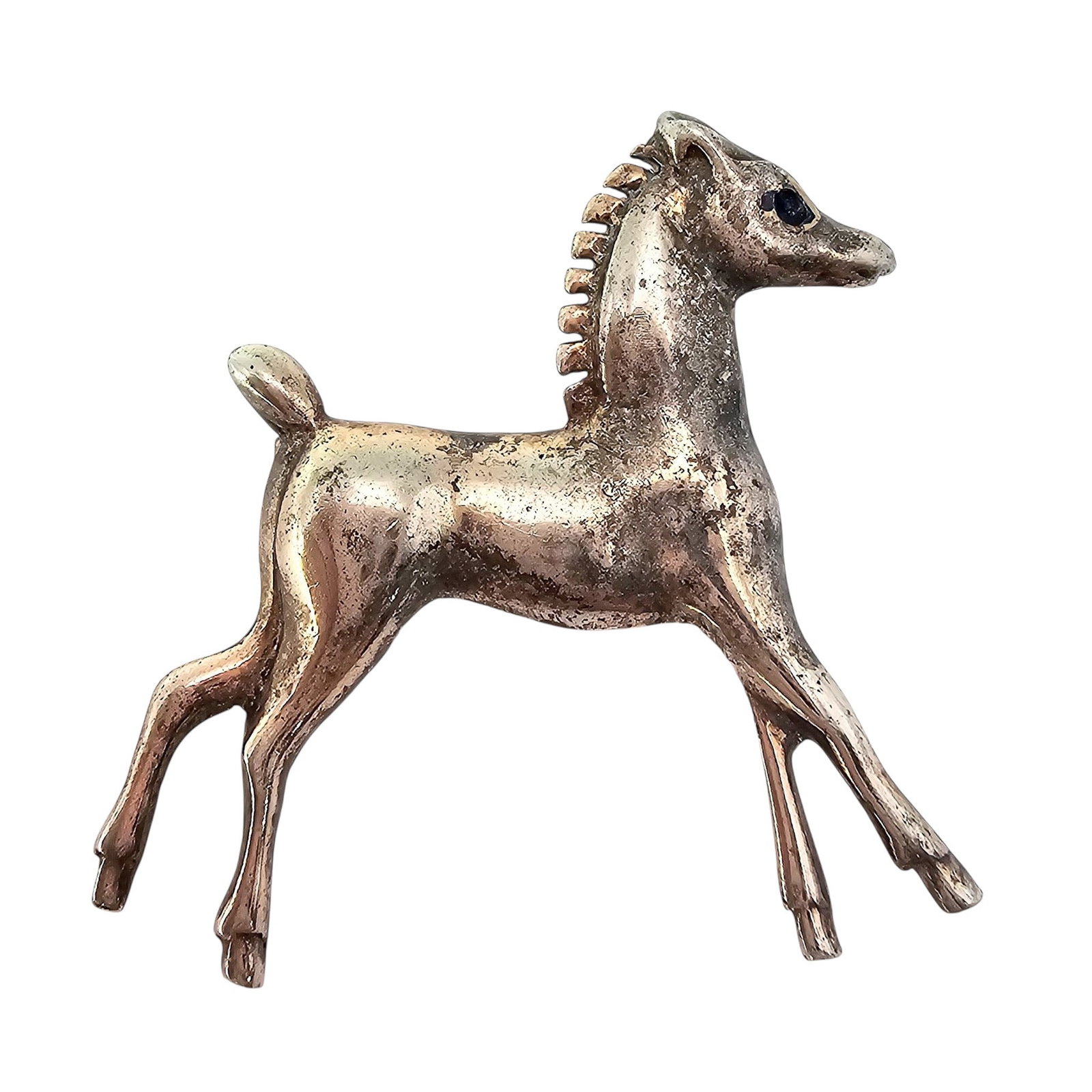 Sterling Silver Horse Brooch 5.2 G: Sterling Silver Horse Brooch 5.2 G