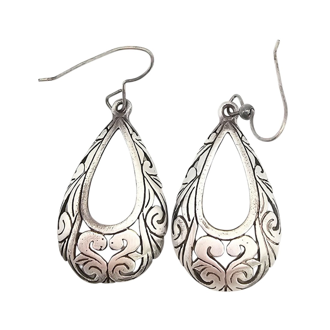 Sterling Silver Drop Dangle Earrings 5.5 G (1 of 4)