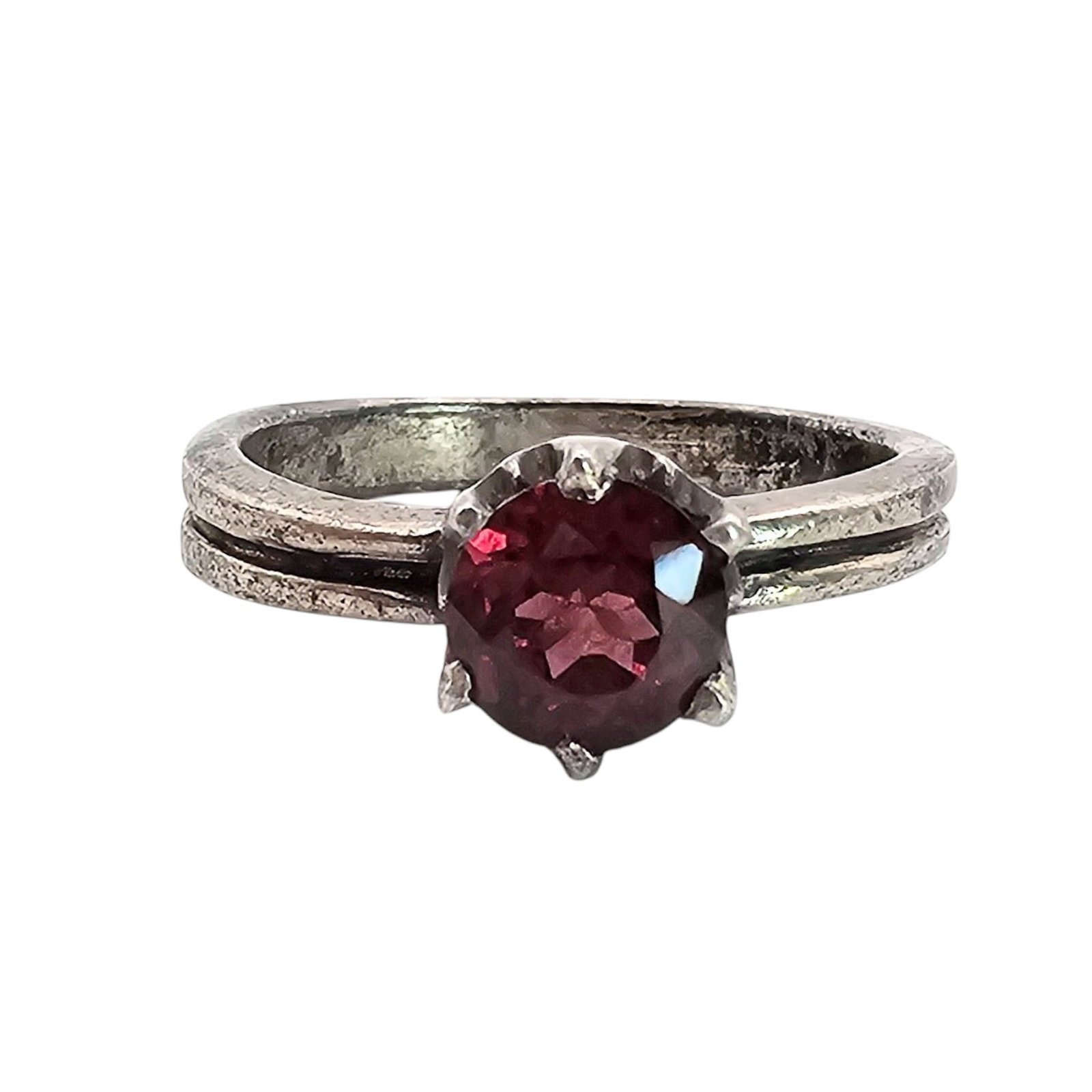 Vintage Gemstone Sterling Silver Ring Size 6.25 3 G: Vintage Gemstone Sterling Silver Ring Size 6.25 3 G