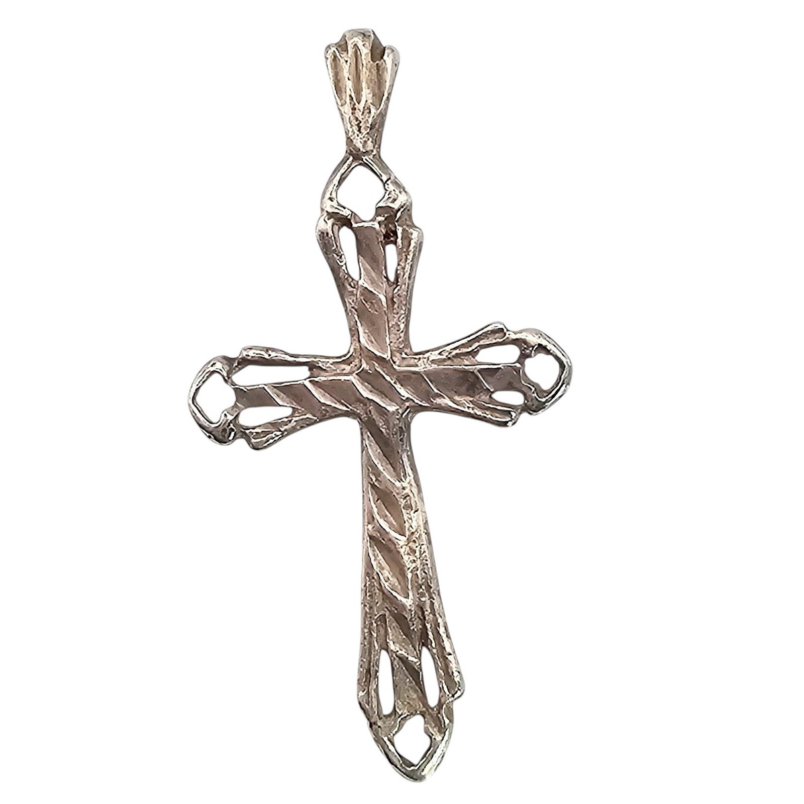 Sterling Silver Cross Pendant 1.1 G: Sterling Silver Cross Pendant 1.1 G