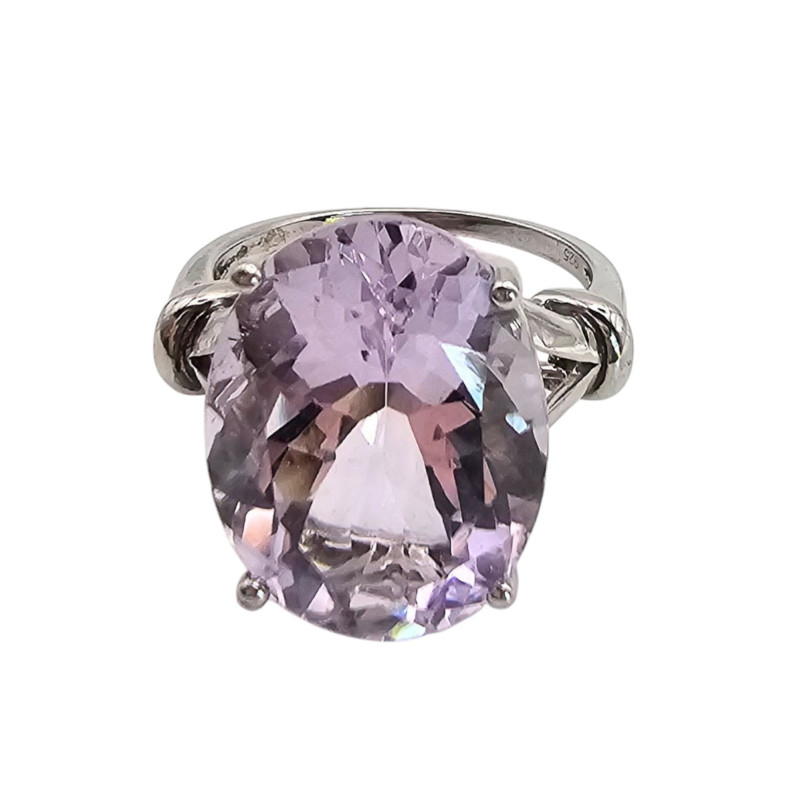 Amethyst Sterling Silver Ring Size 5.75 4.4 G: Amethyst Sterling Silver Ring Size 5.75 4.4 G