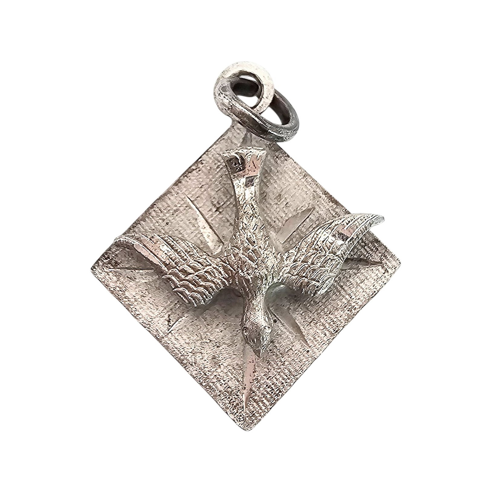 Sterling Silver Dove Bird Charm 1.6 G: Sterling Silver Dove Bird Charm 1.6 G