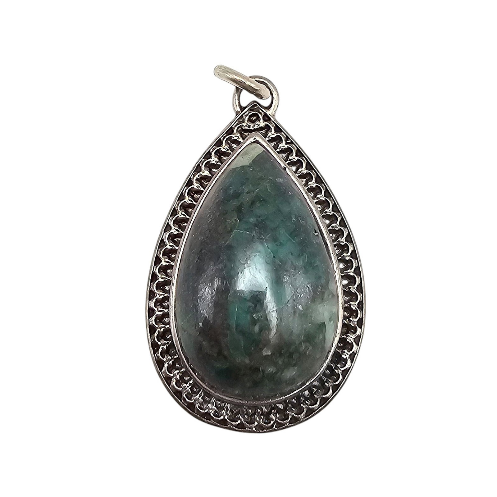 RL Israel Natural Stone Sterling Silver Pendant 5.5 G: RL Israel Natural Stone Sterling Silver Pendant 5.5 G