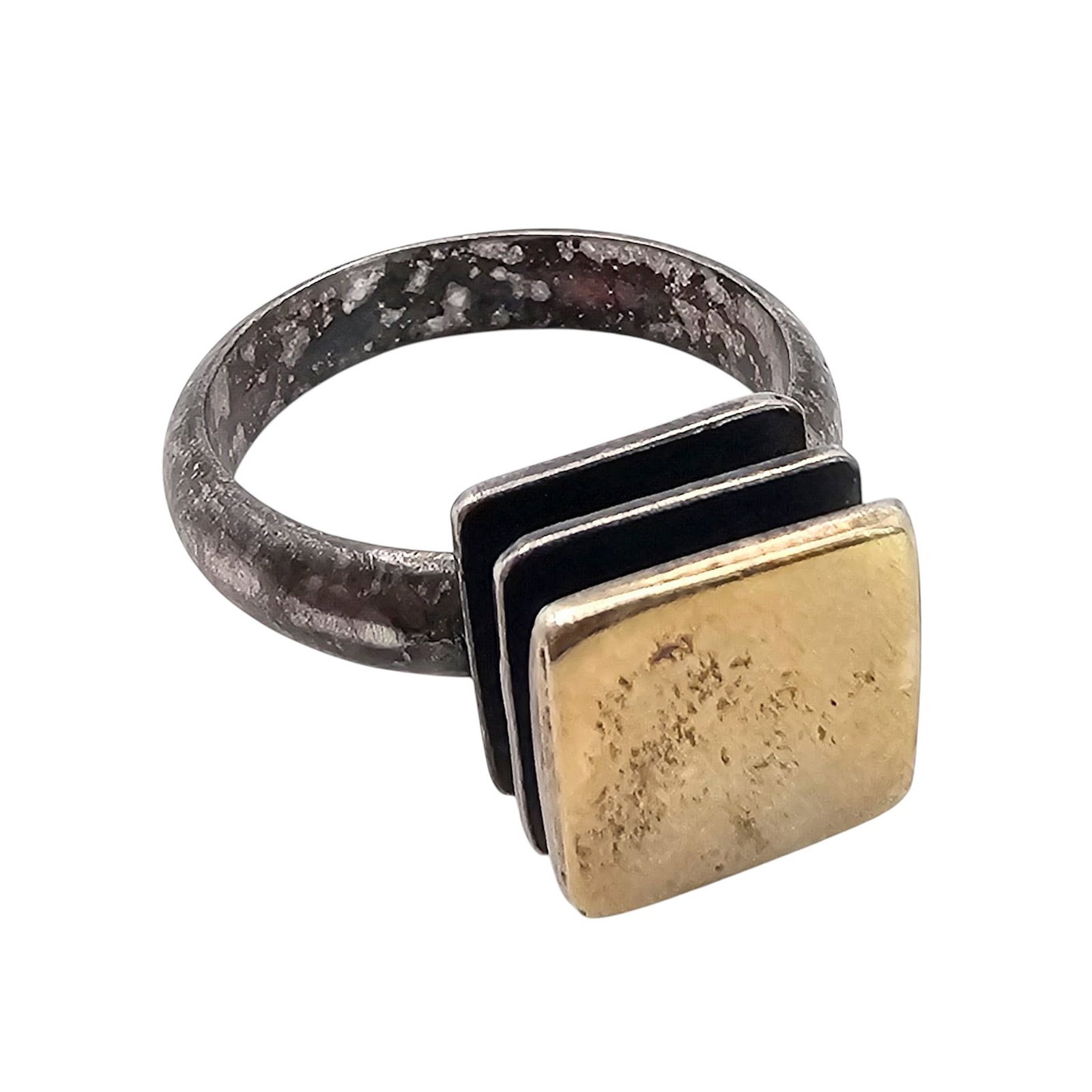 Sterling Silver Modernist Ring Size 6.5 5.7 G (1 of 5)