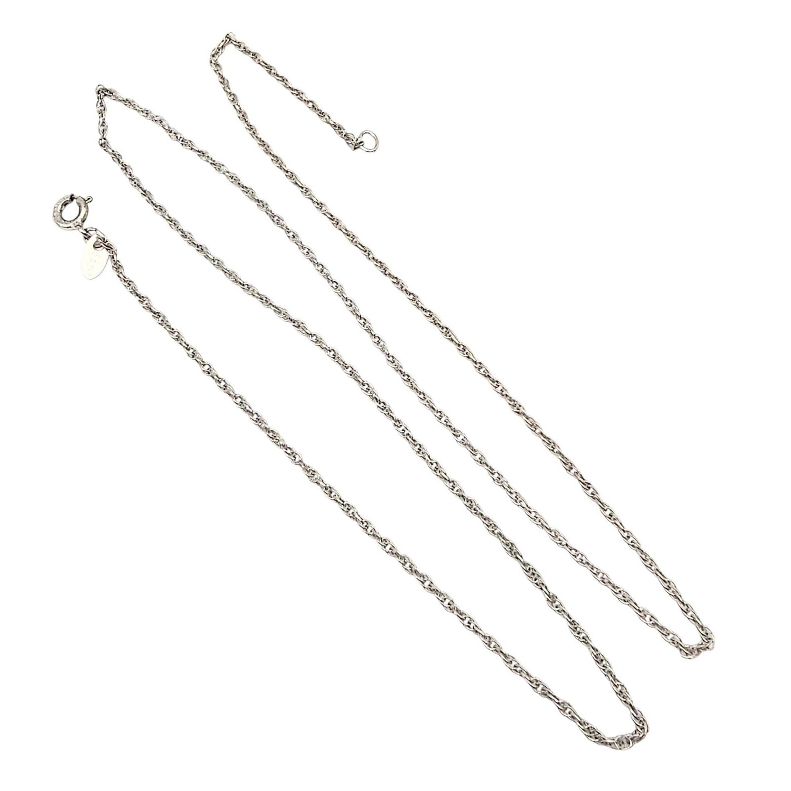 Sterling Silver Twist Chain Necklace 2 G: Sterling Silver Twist Chain Necklace 2 G