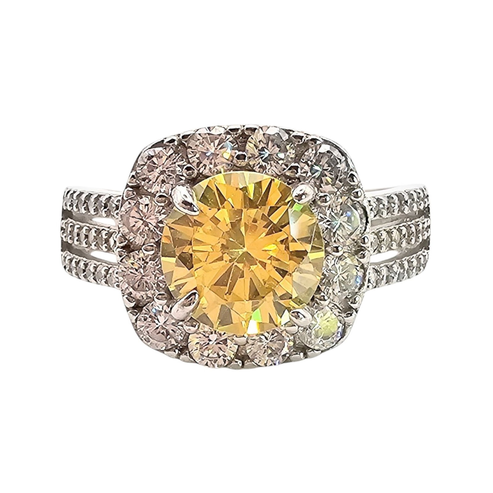 RYZE Cubic Zirconia Sterling Silver Ring Size 8 4.6 G (1 of 4)