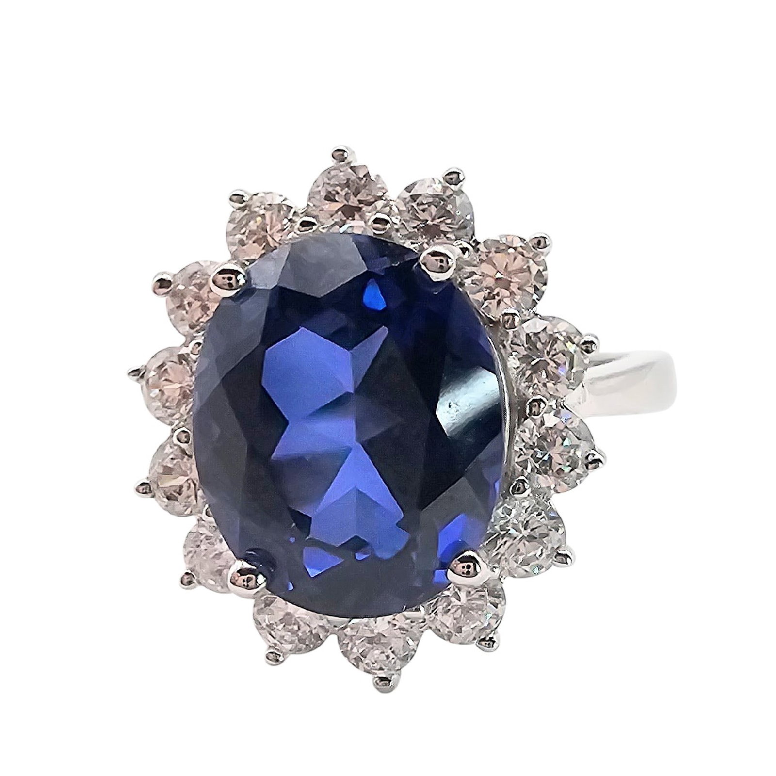 BGE Sapphire Sterling Silver Ring Size 5.5 4.1 G: BGE Sapphire Sterling Silver Ring Size 5.5 4.1 G