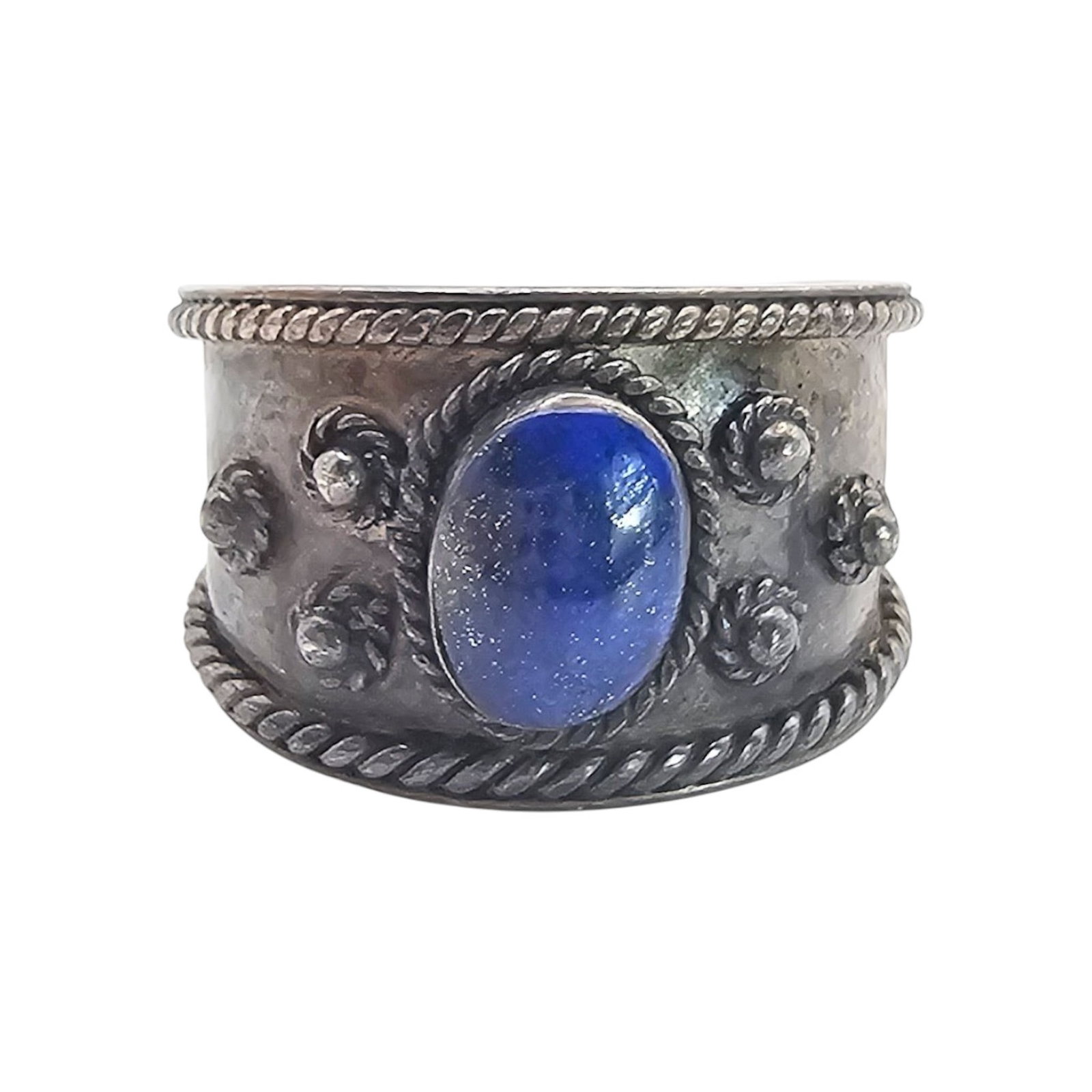 Lapis Sterling Silver Ring Size 6 3.6 G: Lapis Sterling Silver Ring Size 6 3.6 G