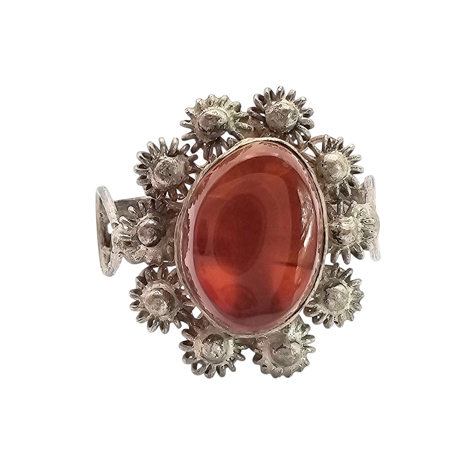 Carnelian Sterling Silver Ring Size 5 2.8 G (1 of 4)