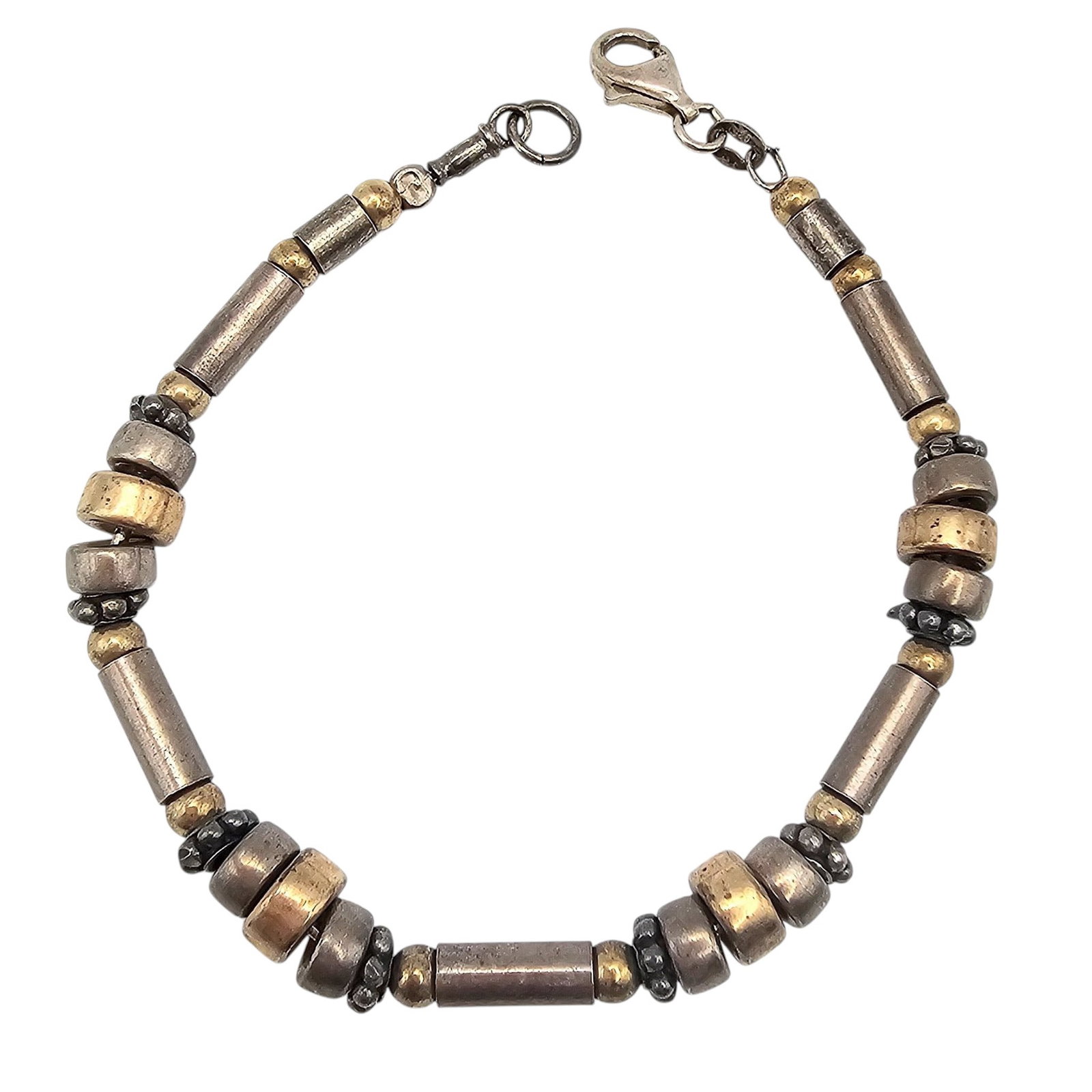 Sterling Silver Two-Tone Bracelet 10.6 G (1 of 3)