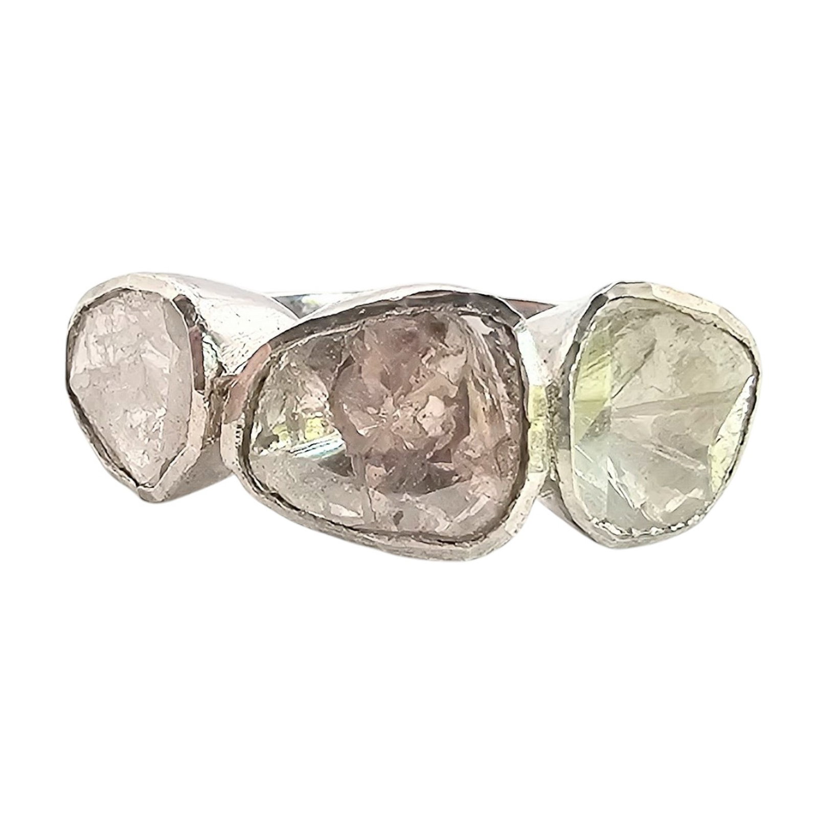 D'Joy Diamond Sterling Silver Ring Size 7 4.2 G: D'Joy Diamond Sterling Silver Ring Size 7 4.2 G