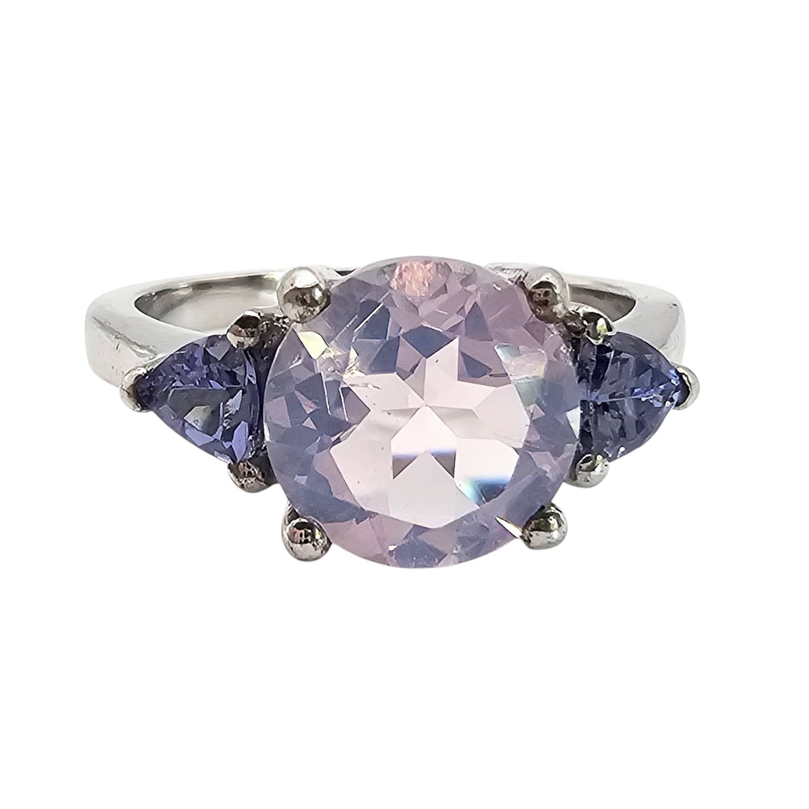 TGGC Amethyst Sterling Silver Ring Size 7.75 4.1 G: TGGC Amethyst Sterling Silver Ring Size 7.75 4.1 G