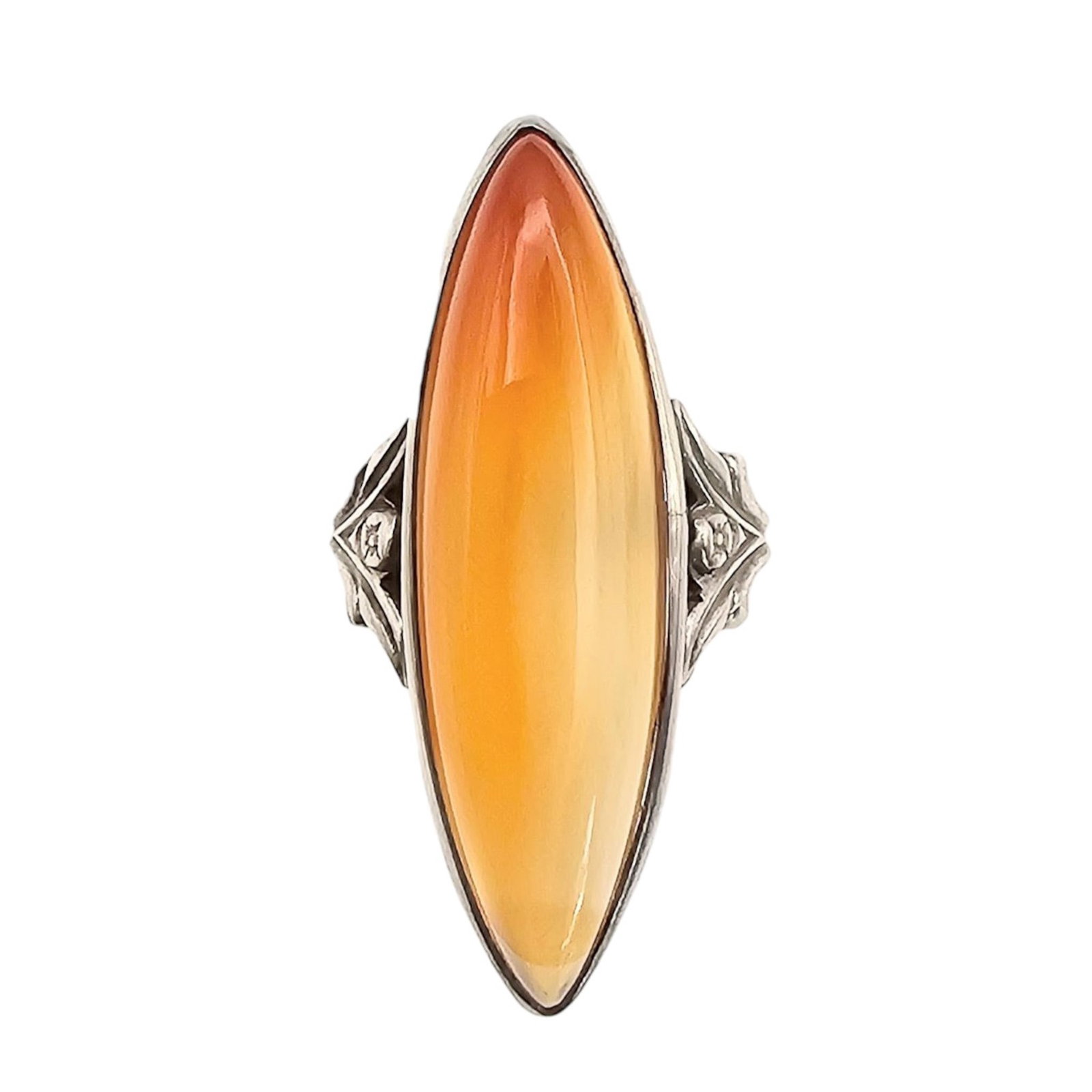 Carnelian Sterling Silver Ring Size 4.5 4.5 G (1 of 4)