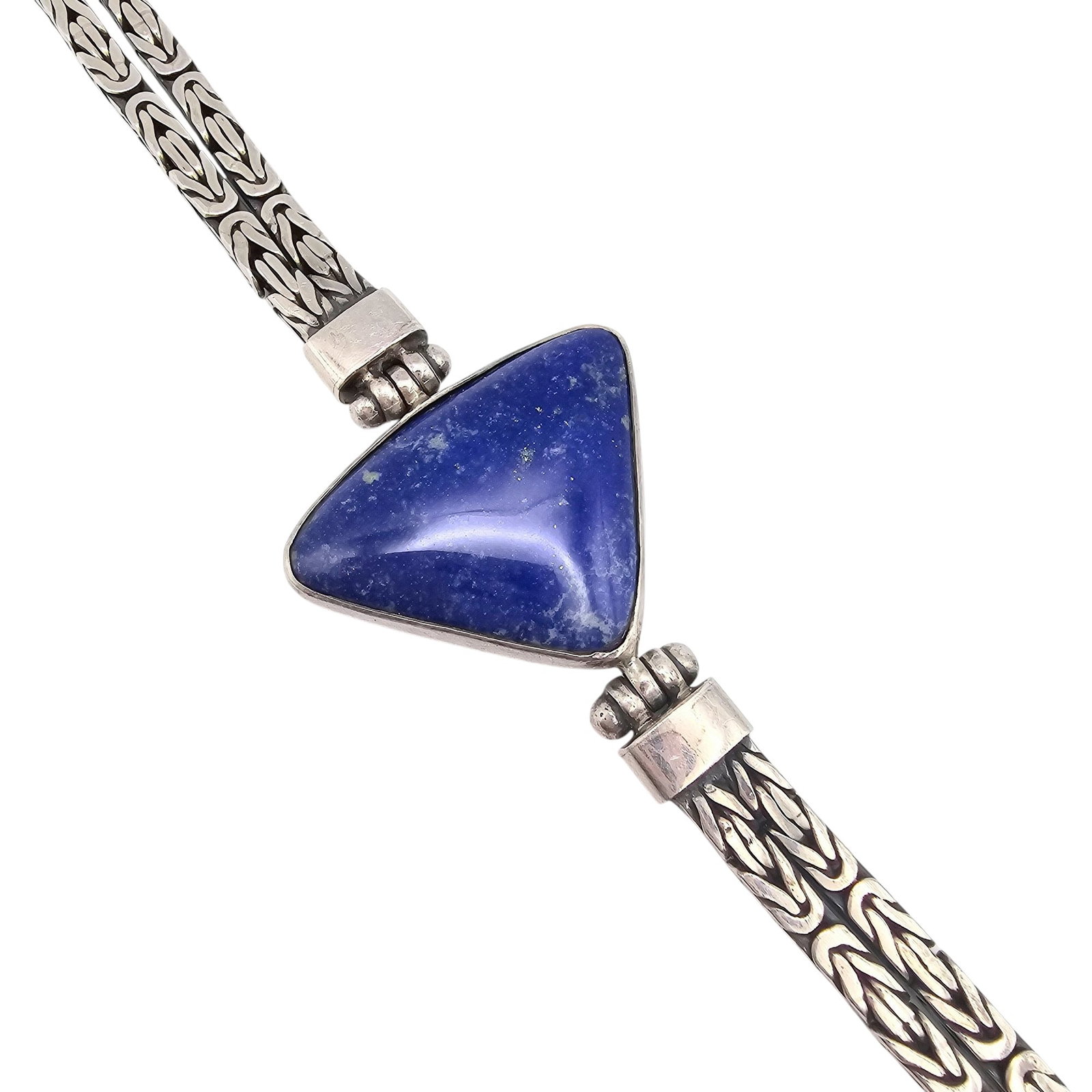 Lapis Sterling Silver Bracelet 42.4 G: Lapis Sterling Silver Bracelet 42.4 G
