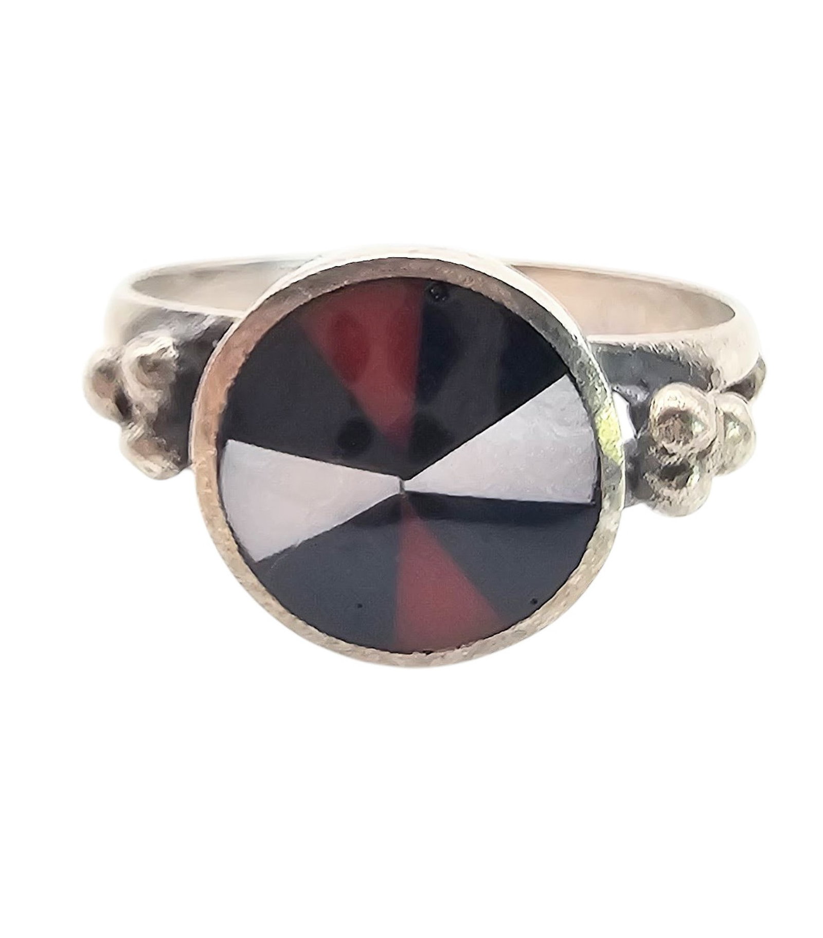 Southwestern Multi-Stone Sterling Silver Ring Size 8.25 3.1 G: Southwestern Multi-Stone Sterling Silver Ring Size 8.25 3.1 G