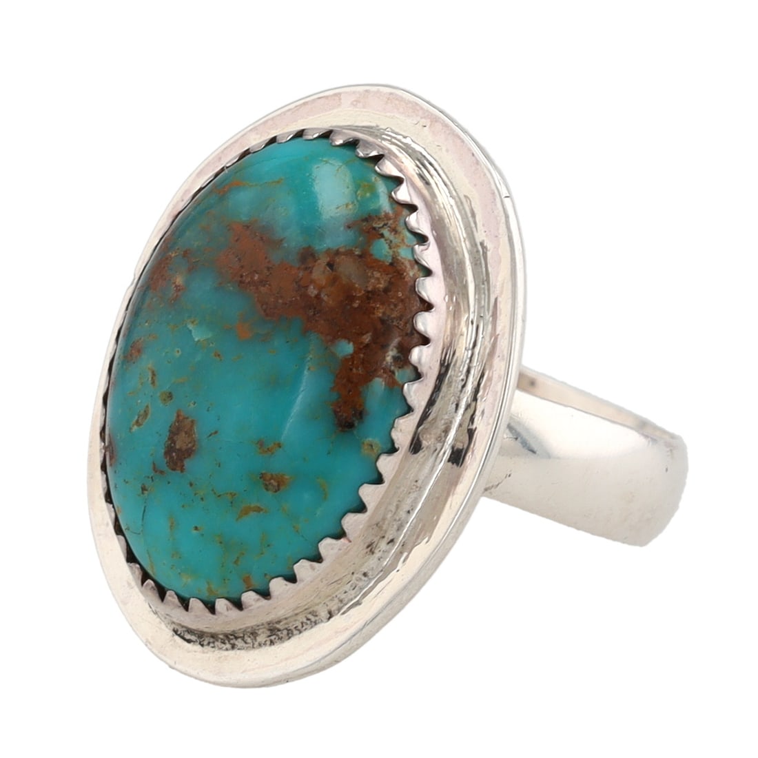 James Henderson Navajo Sterling Turquoise Ring Sz 9 (1 of 6)