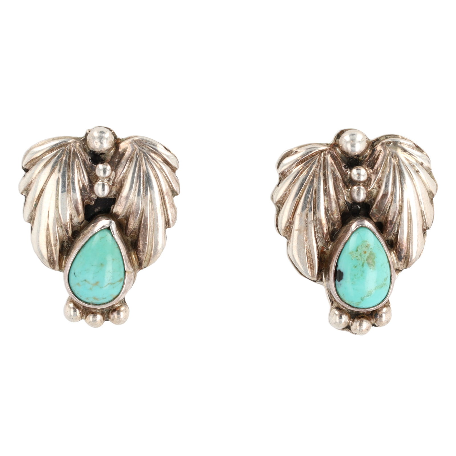 Alice McShirley Navajo Sterling Turquoise Earrings (1 of 4)