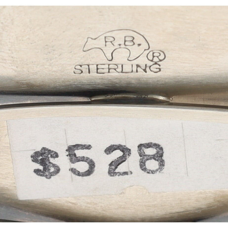 Running Bear Plain Silver Cuff Bracelet - 4