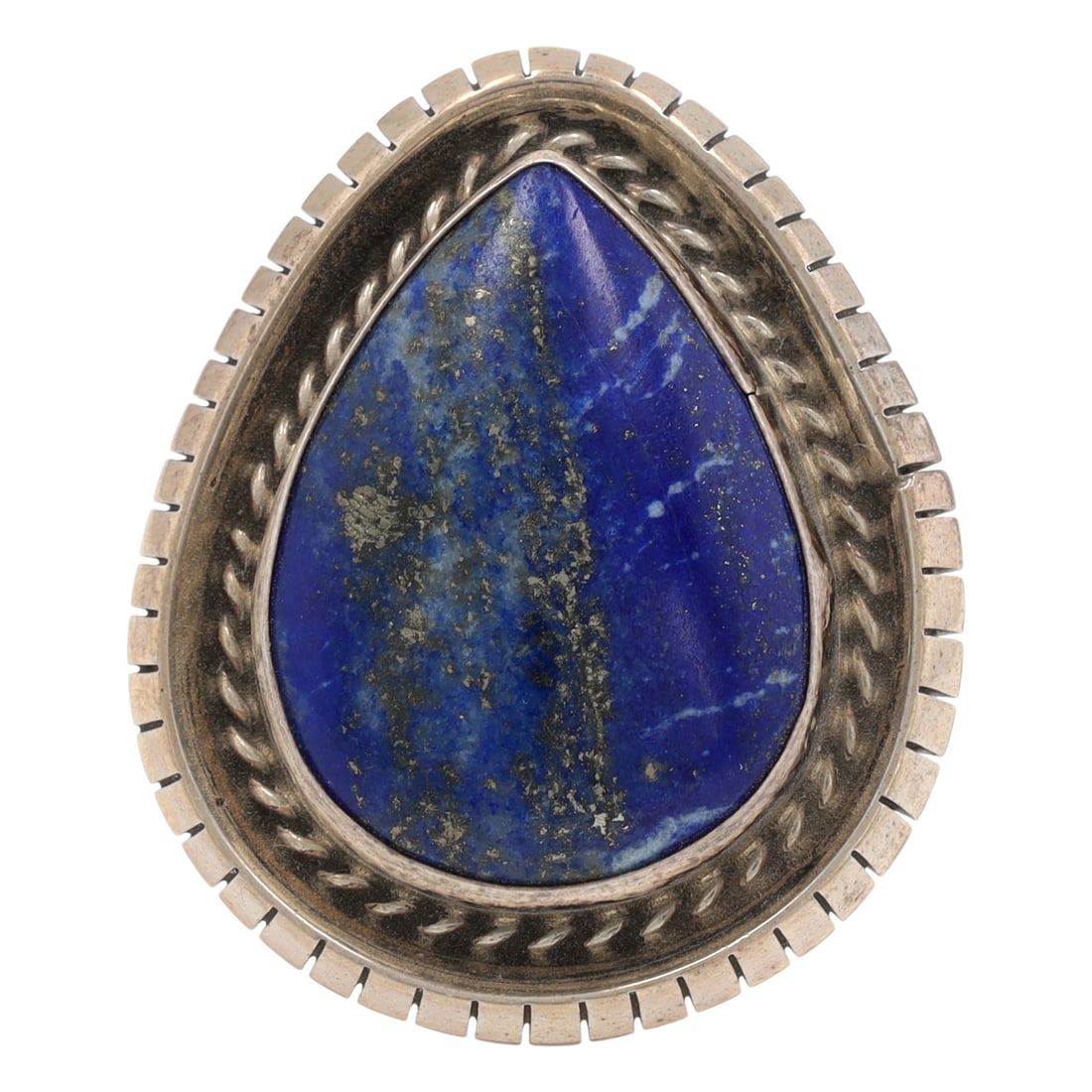 Betta Lee Navajo Sterling Lapis Ring Sz 9: Betta Lee Navajo Sterling Lapis Ring Sz 9, 15g