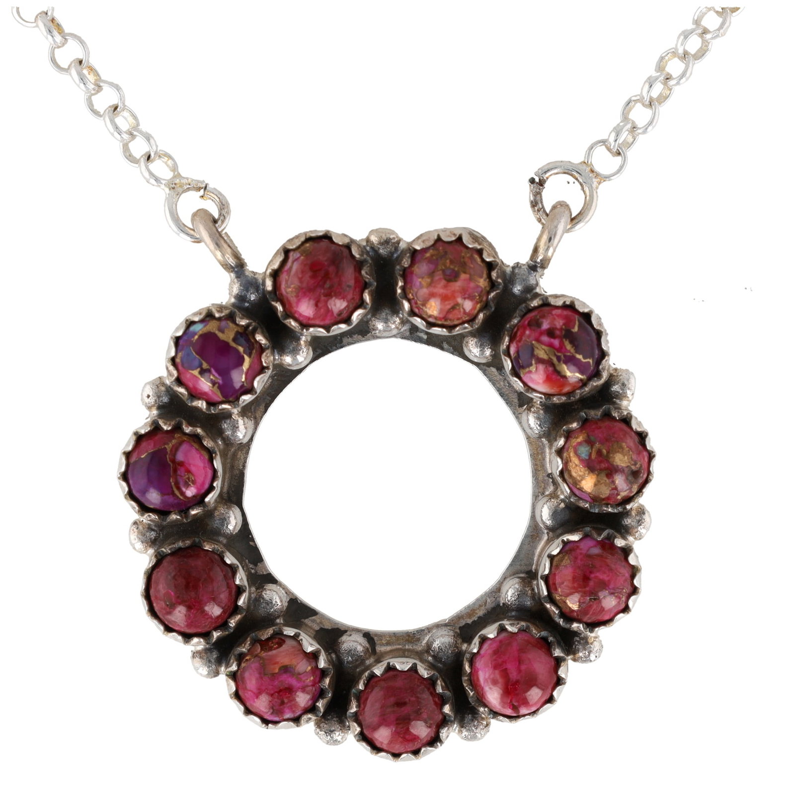 HaDa Collection Sterling Pink Dahlia Necklace (1 of 6)