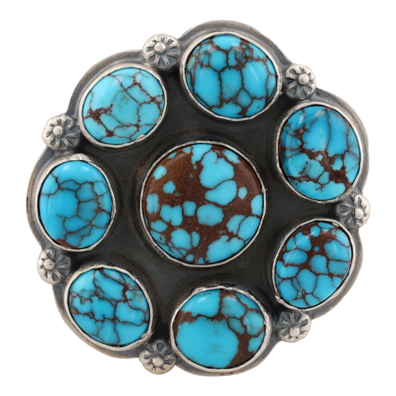 Jimmy Nelson Navajo Sterling Egyptian Turquoise Adjustable Ring: Jimmy Nelson Navajo Sterling Egyptian Turquoise Adjustable Ring Sz 9, 43g